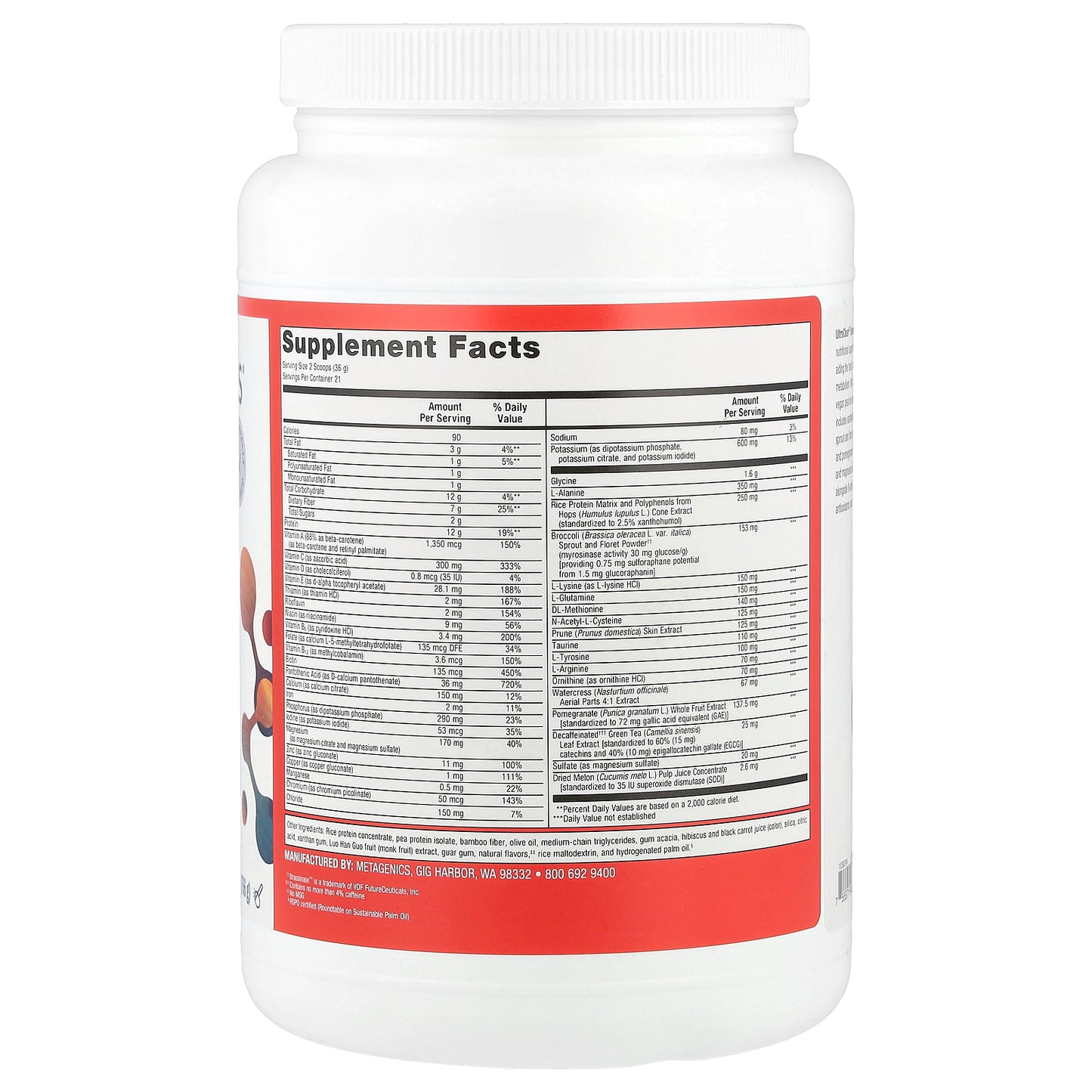 Metagenics, UltraClear® Renew Detox Powder, Natural Berry, 26.67 oz (756 g)