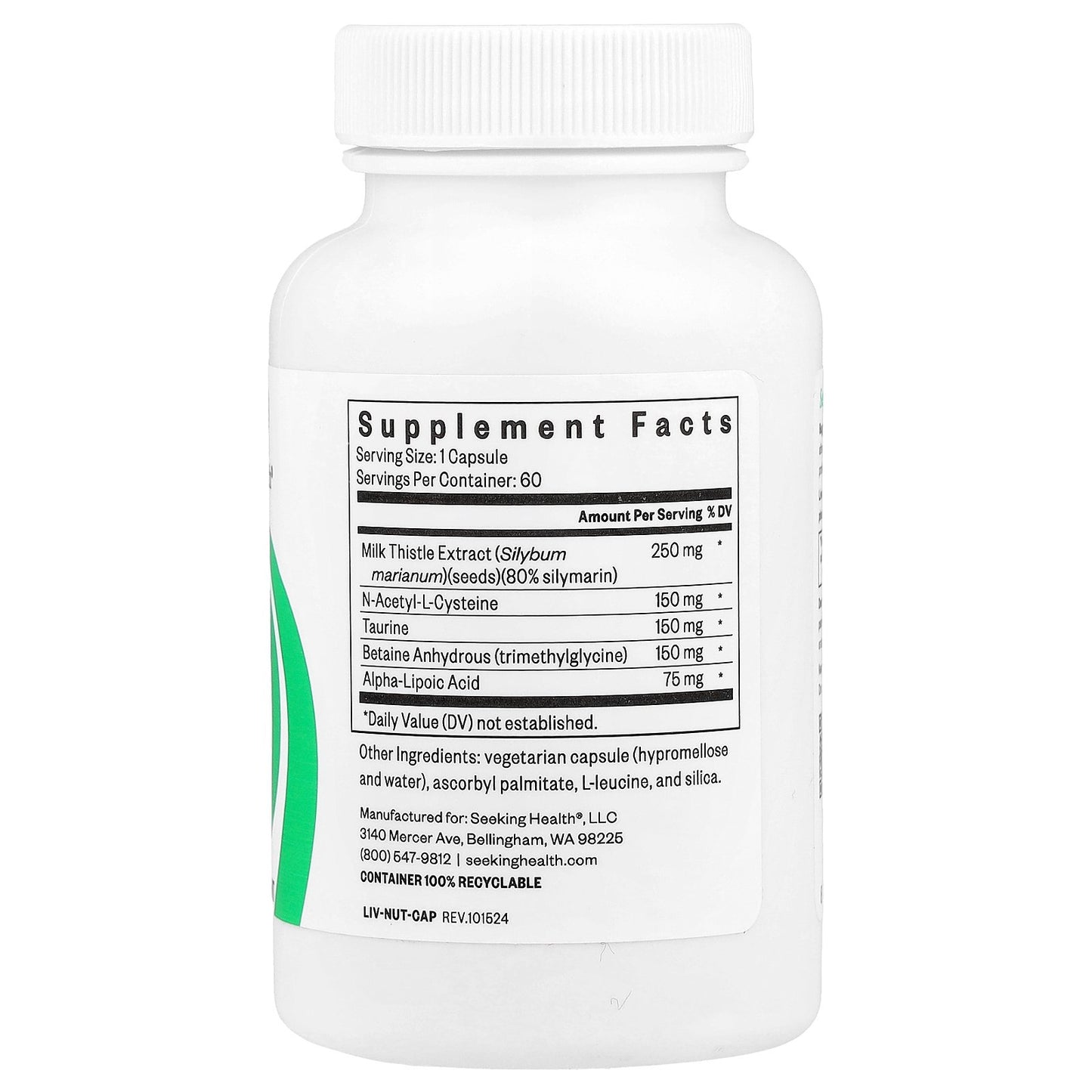 Seeking Health, Liver Nutrients, 60 Capsules