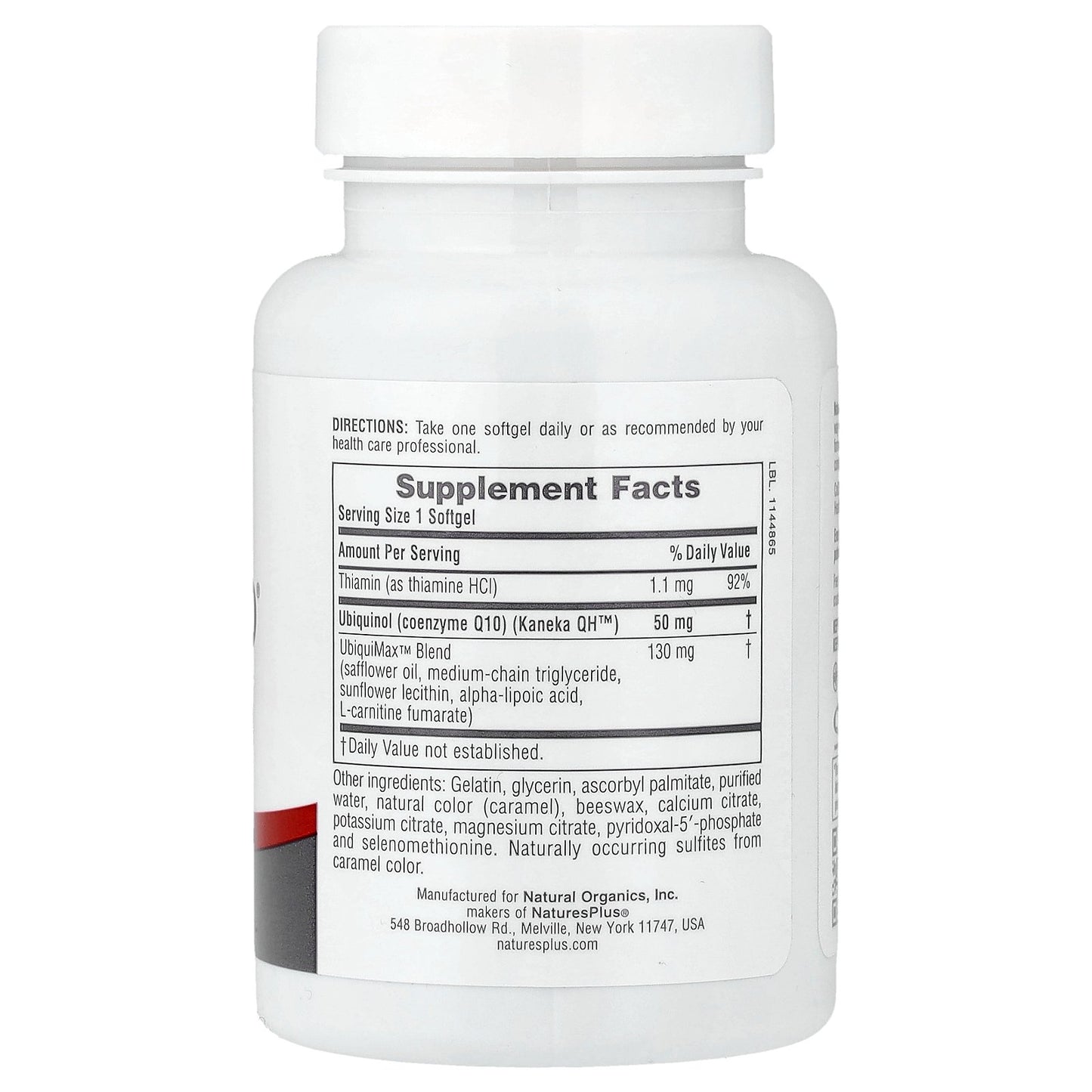 NaturesPlus, Beyond CoQ10® Ubiquinol, 50 mg, 30 Softgels