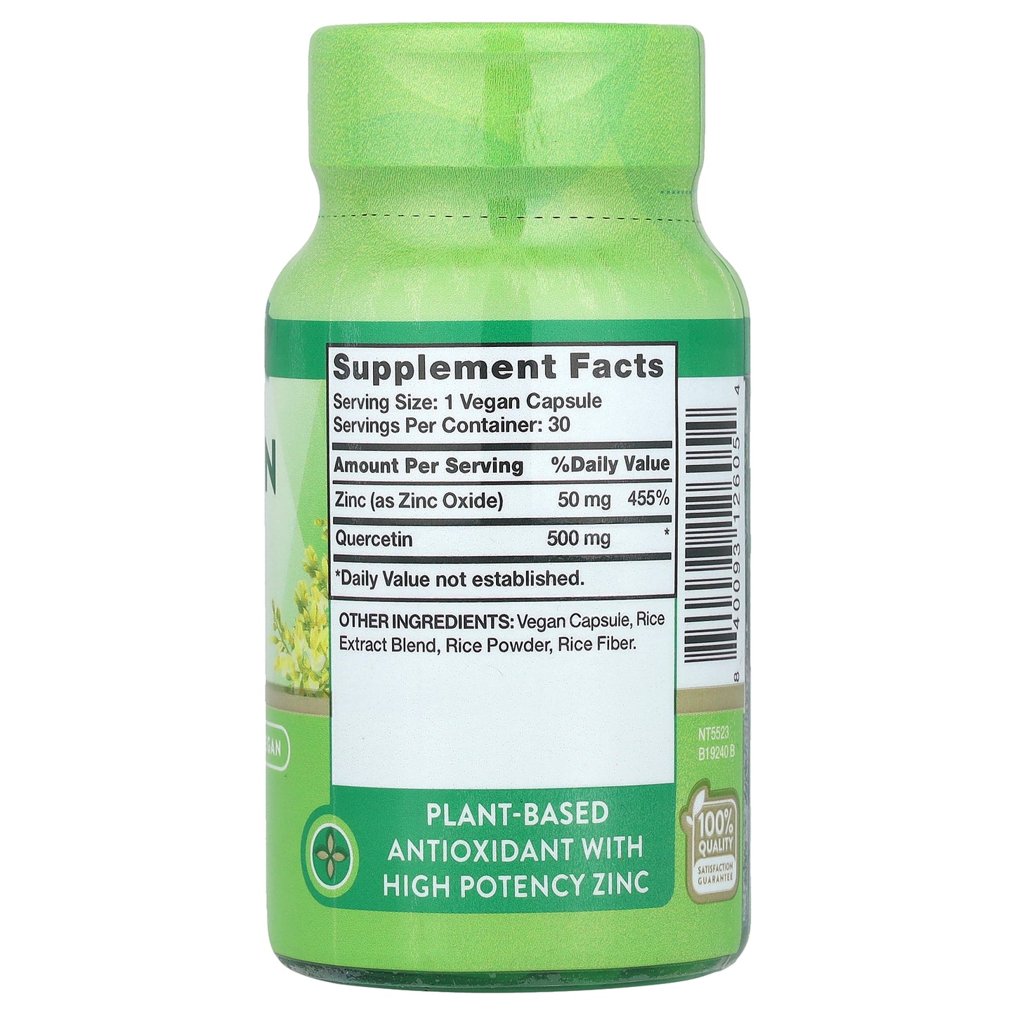 Nature's Truth, Ultra Quercetin + Zinc, 30 Capsules