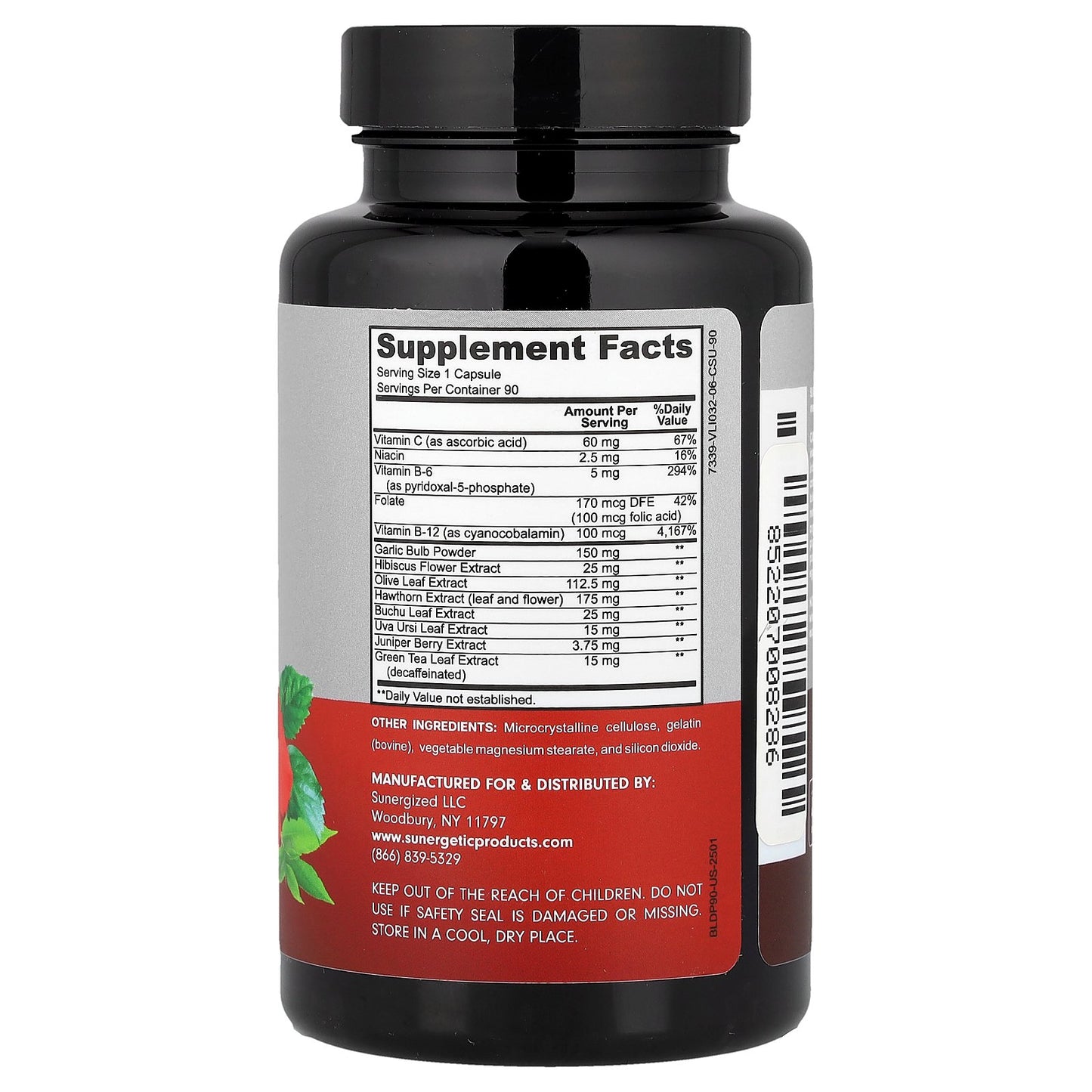 Sunergetic, Blood Pressure Support , 90 Capsules