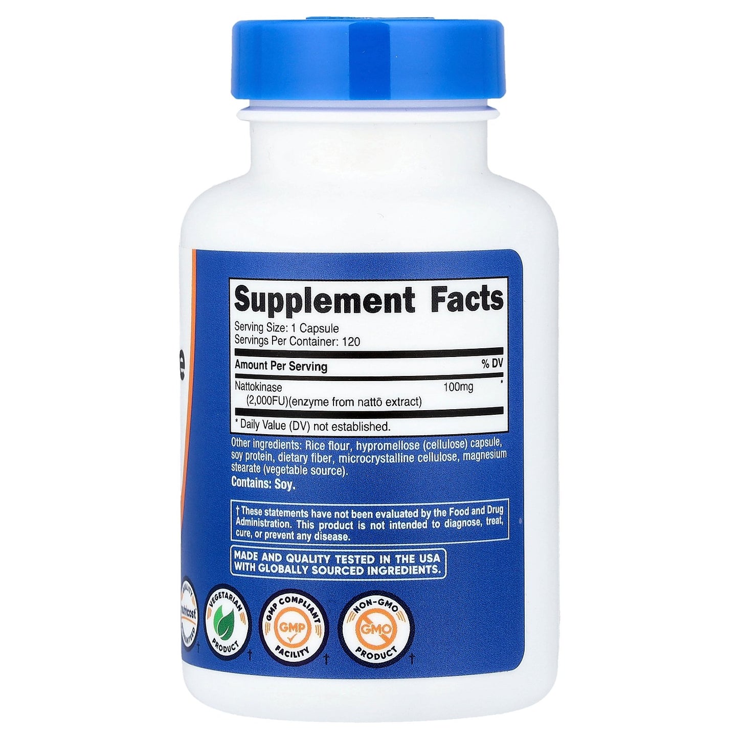 Nutricost, Nattokinase, 100 mg (2,000 FU), 120 Capsules