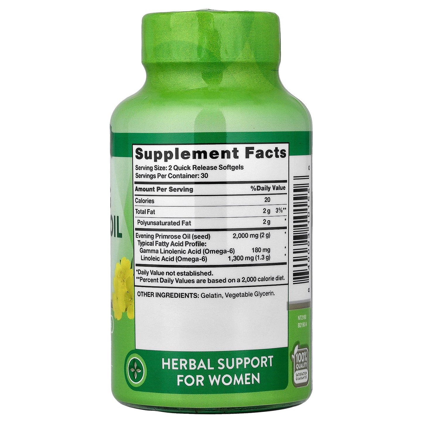 Nature's Truth, Evening Primrose Oil, Cold Pressed, 60 Quick Release Softgels (1,000 mg per Softgel)