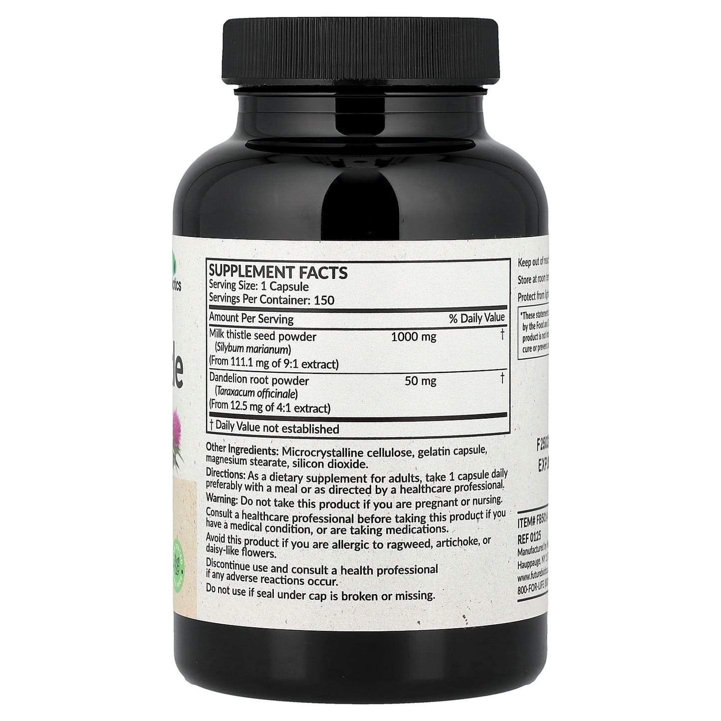 Futurebiotics, Milk Thistle, 150 Capsules (1,000 mg per Capsule)