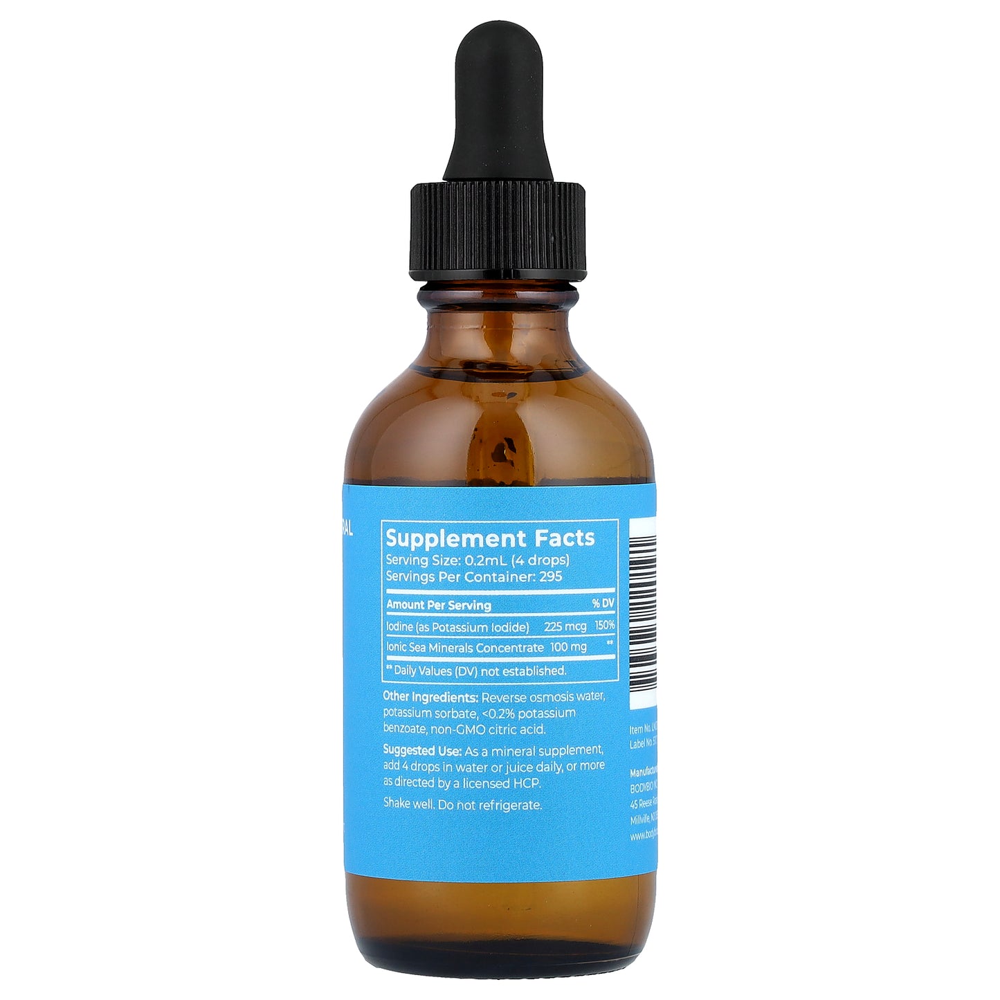 BodyBio, Iodine Liquid Mineral, 2 fl oz (59 ml)