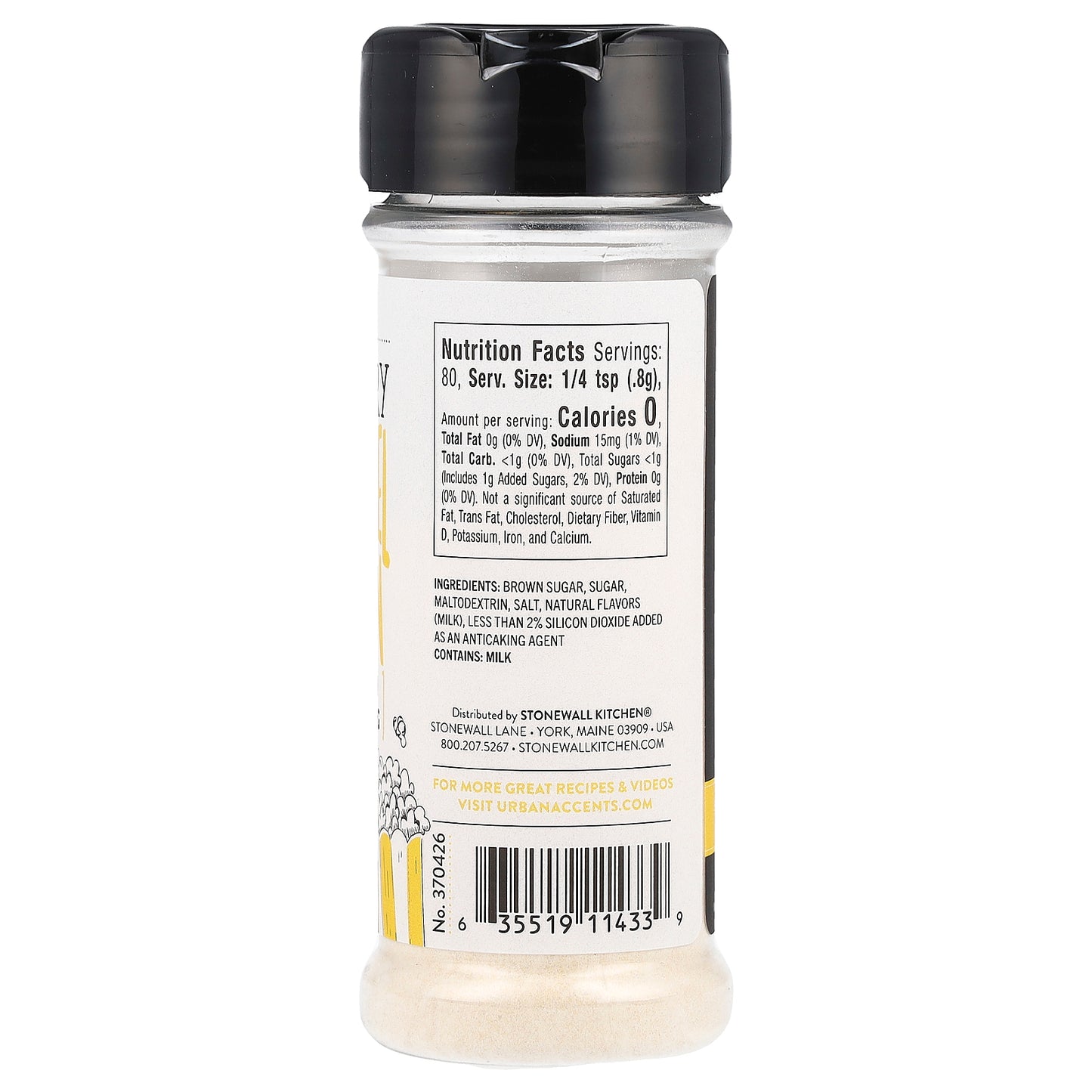 Urban Accents, Popcorn Seasoning, Buttery Caramel Corn, 2.25 oz (64 g)