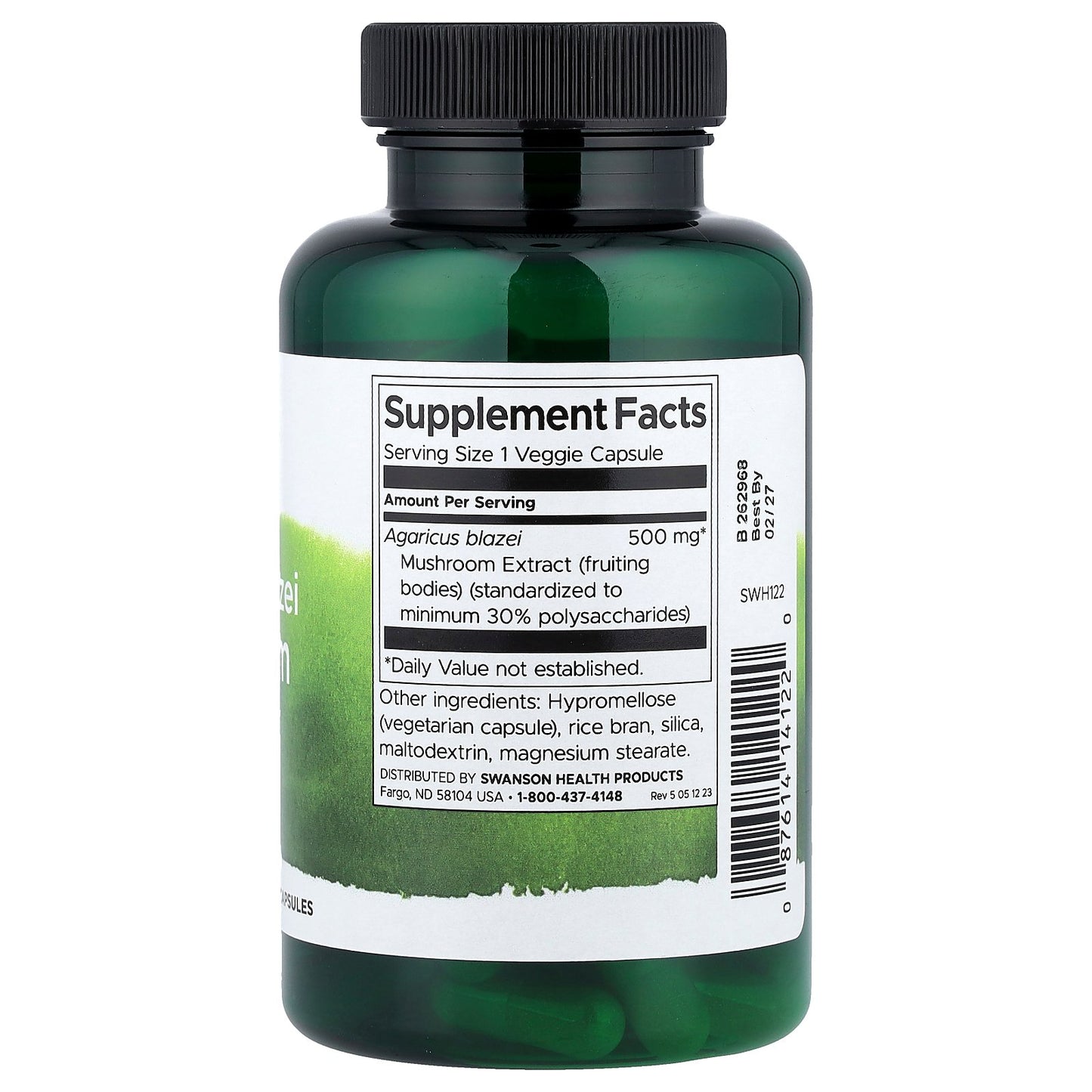 Swanson, Agaricus Blazei Mushroom Extract, 500 mg, 90 Veggie Caps