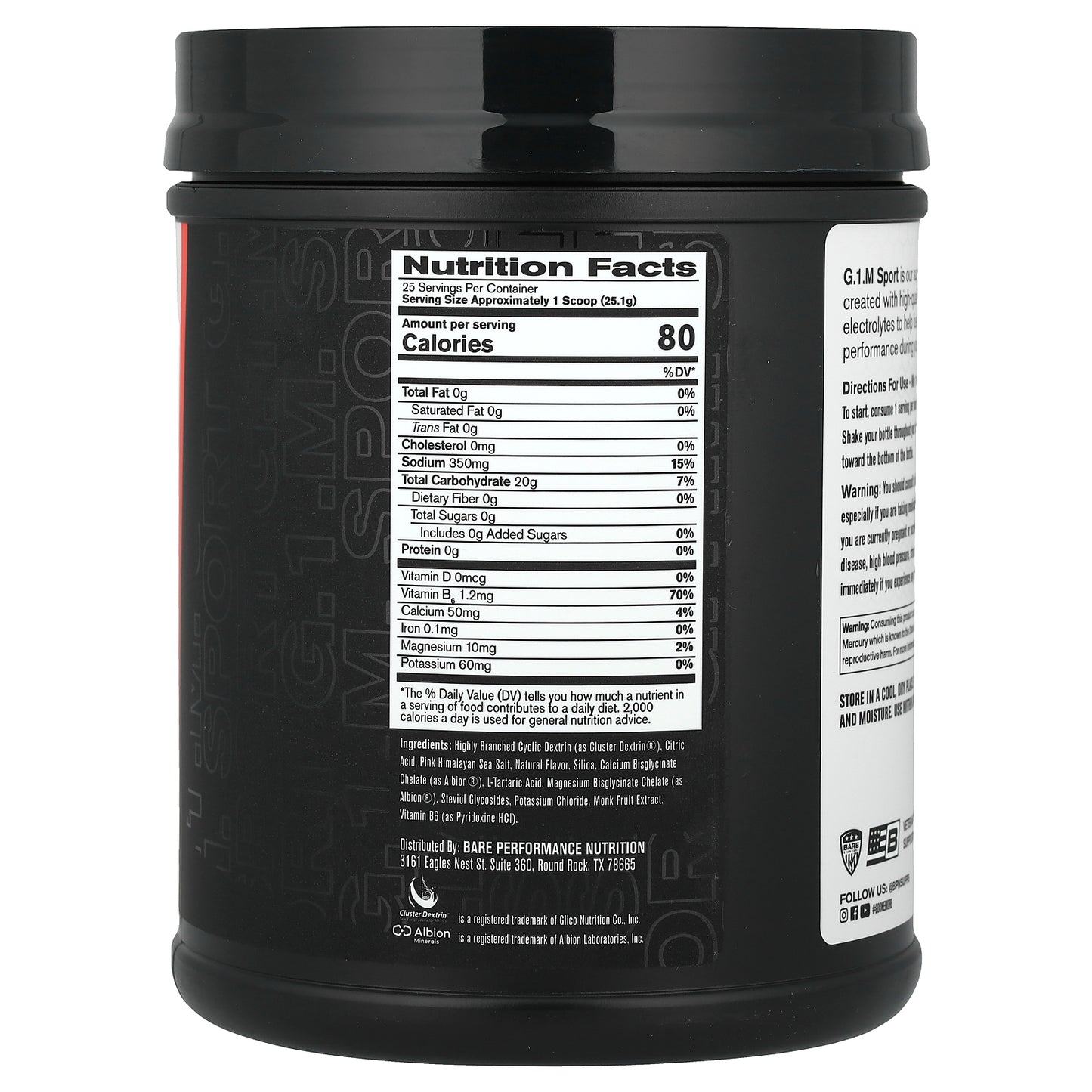 BPN, G.1.M Sport, Fruit Punch, 1 lb 6.2 oz (628 g)