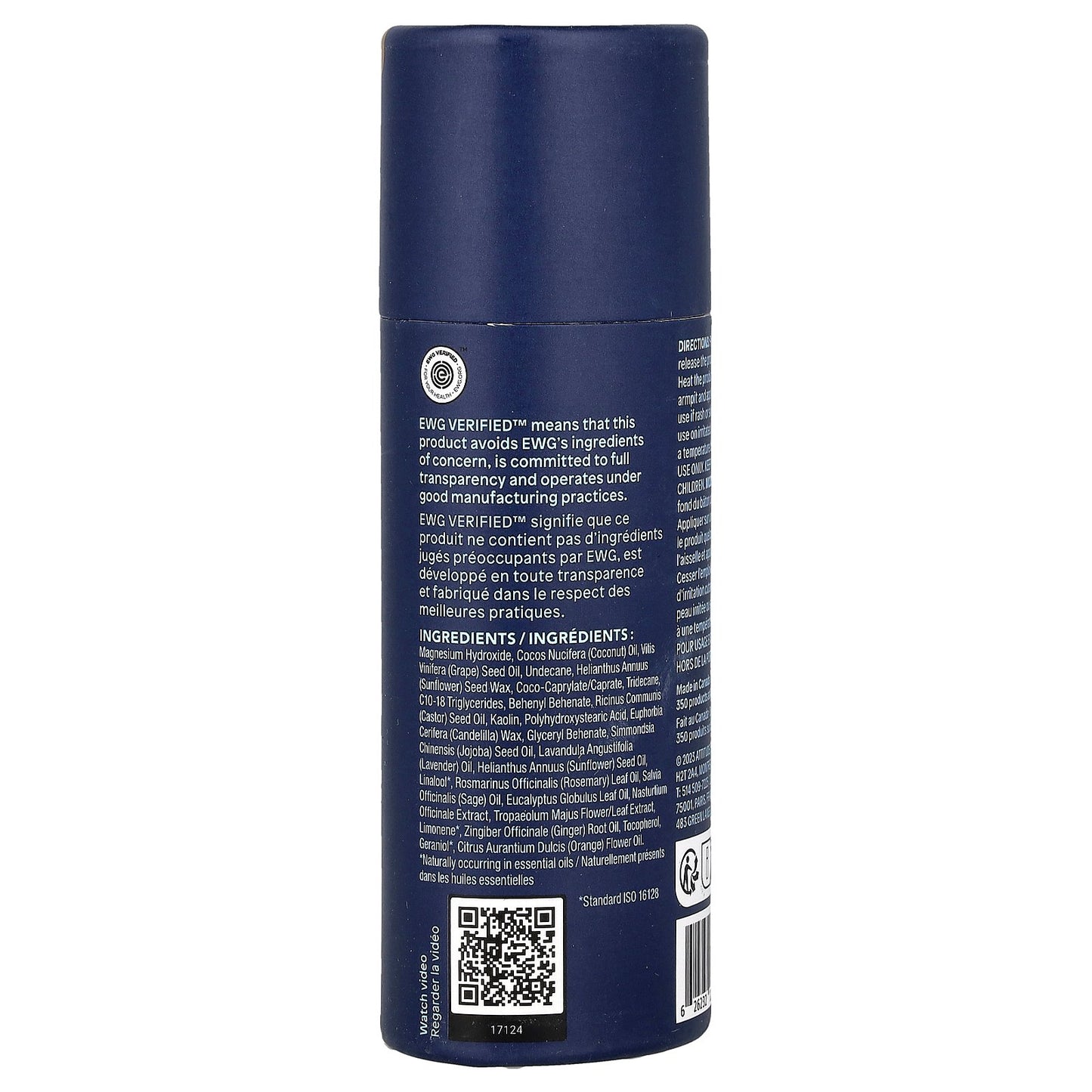 ATTITUDE, Leaves Bar™ Deodorant, Sage & Rosemary, 3 oz (85 g)
