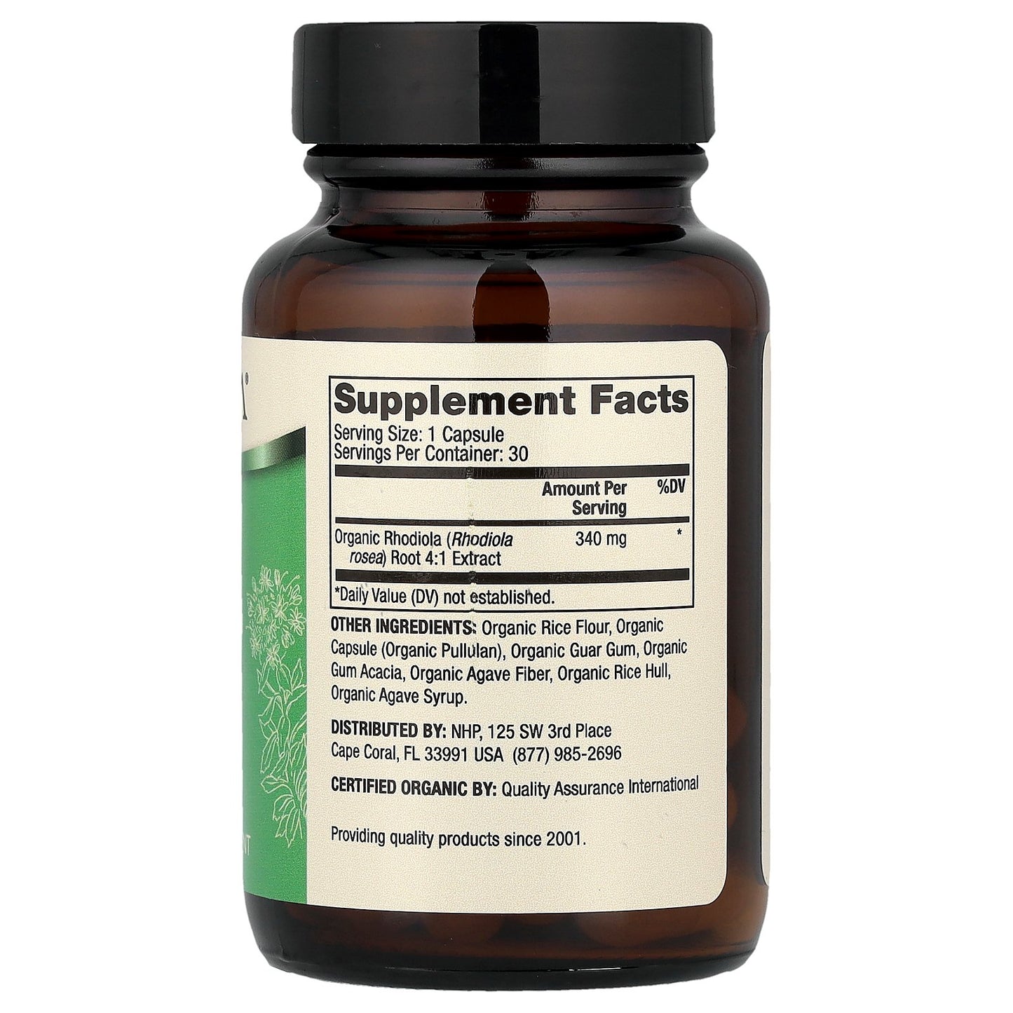 Dr. Mercola, Organic Rhodiola Extract, 30 Capsules (340 mg per Capsule)