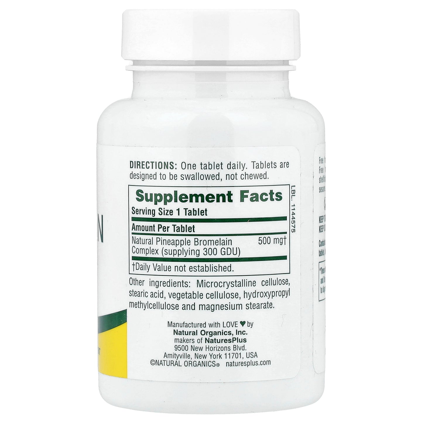 NaturesPlus, Bromelain, 500 mg, 60 Tablets