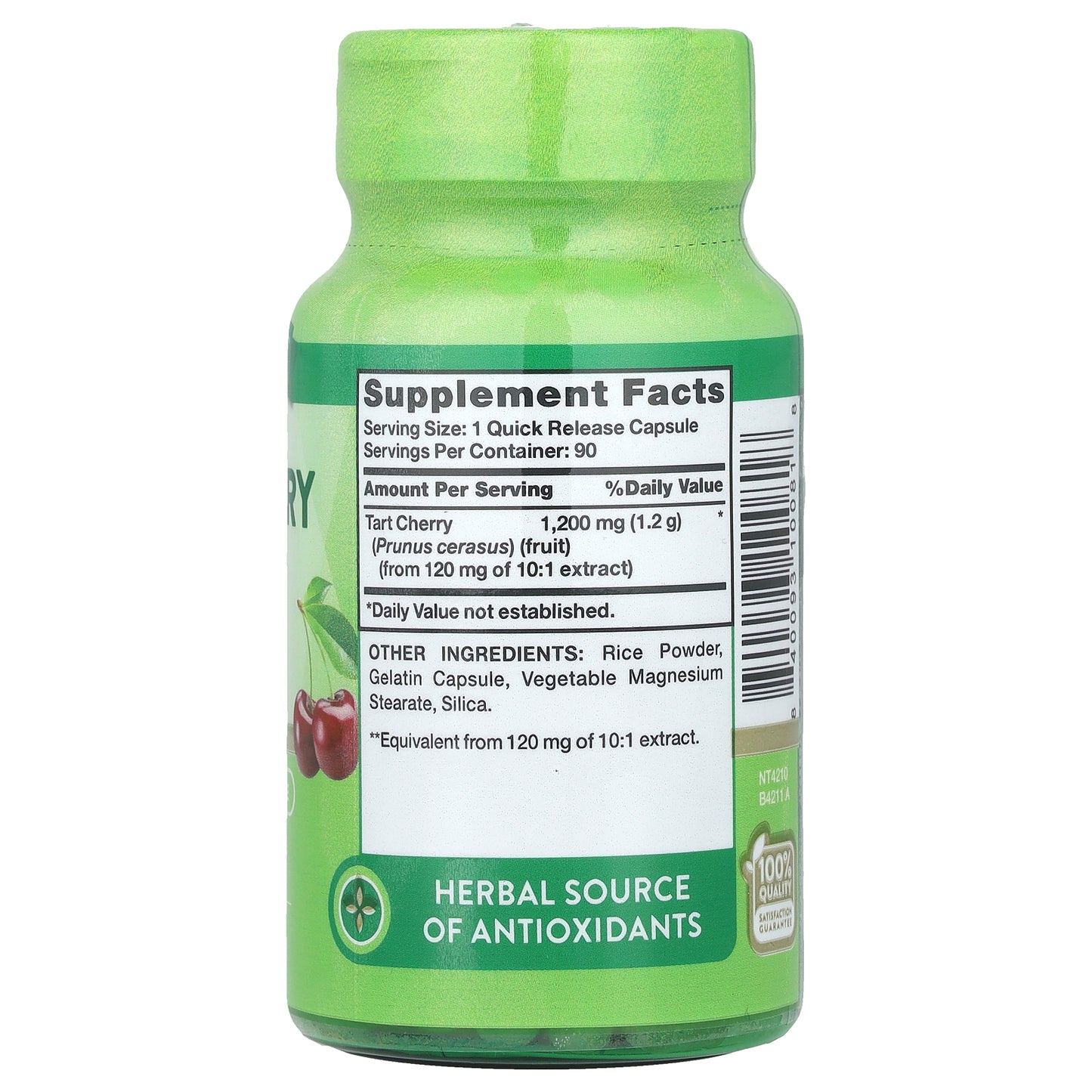 Nature's Truth, Ultra Tart Cherry Extract, 1,200 mg, 90 Quick Release Capsules