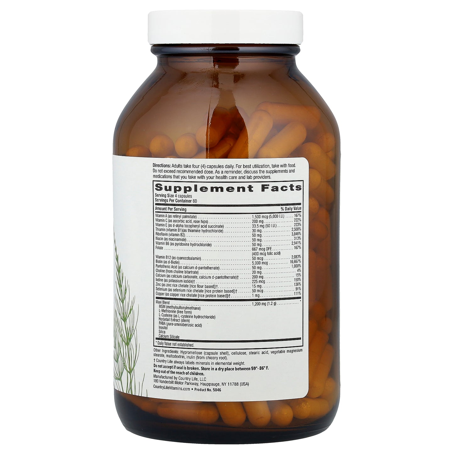 Country Life, Maxi-Hair® Plus, 240 Vegetarian Capsules