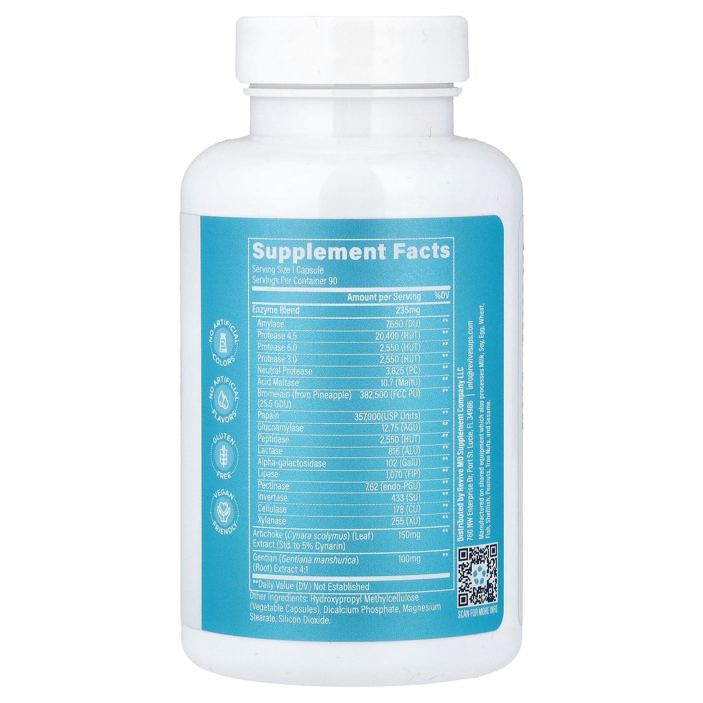 Revive, Digest Aid, 90 Vegetarian Capsules