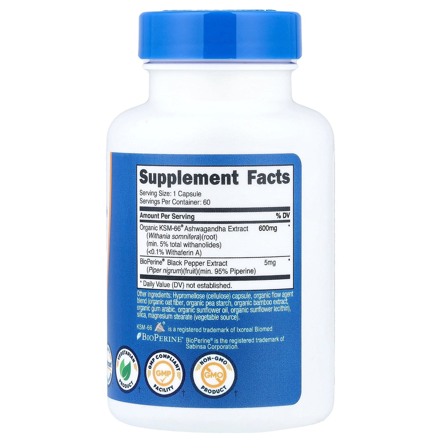 Nutricost, KSM-66®, Ashwagandha Root Extract, 60 Capsules