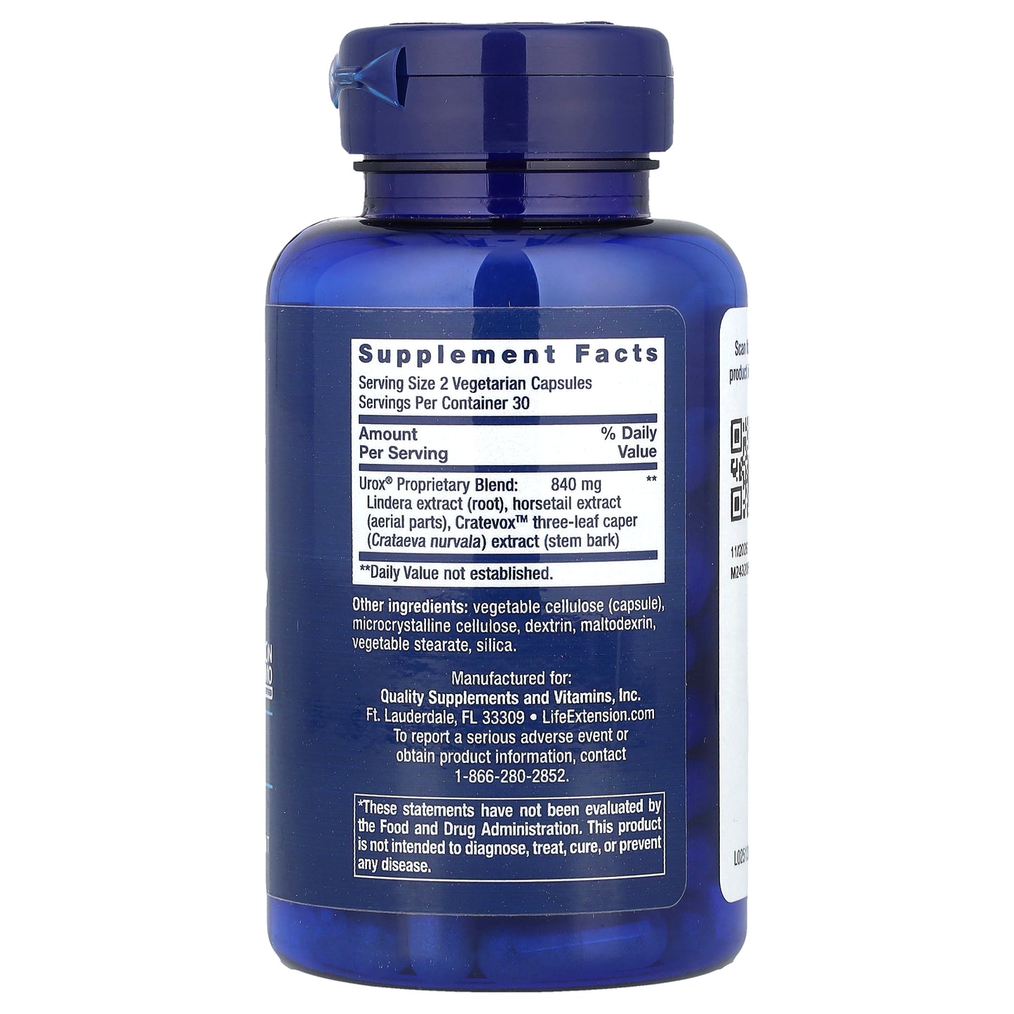 Life Extension, Women's Health, Women's Bladder Support, 60 Vegetarian Capsules