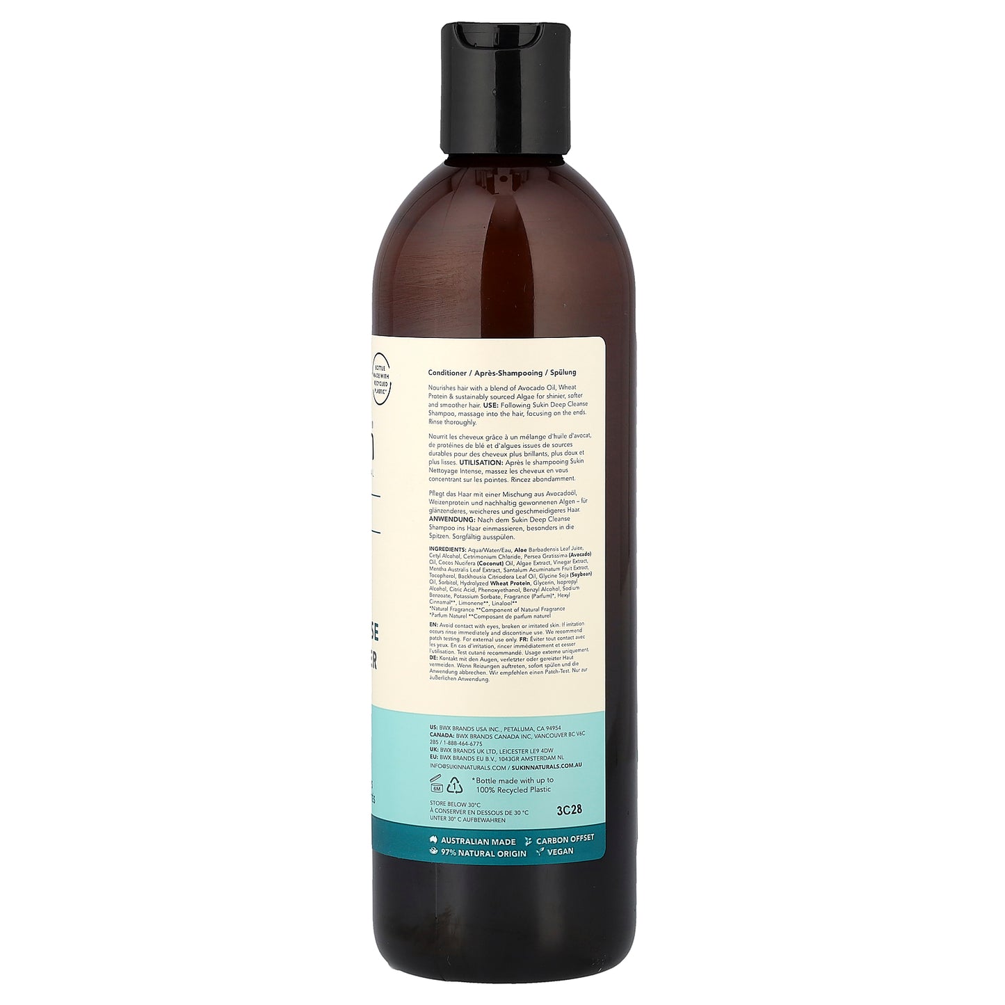 Sukin, Deep Cleanse Conditioner, Oily & Congested Scalps, 16.9 fl oz (500 ml)