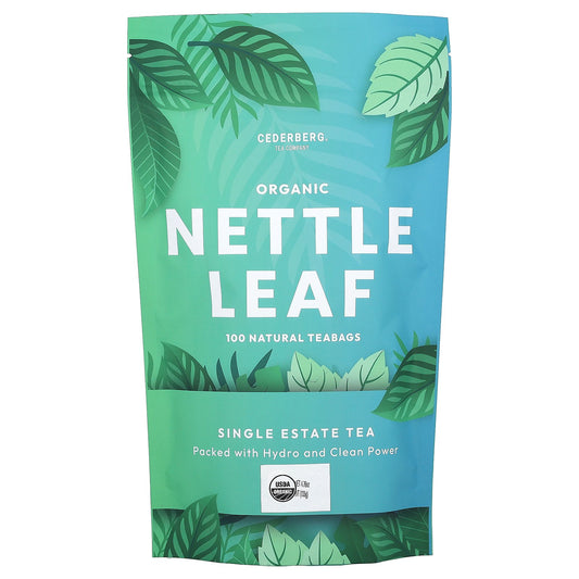 Cederberg Tea Co, Organic Nettle Leaf, Caffeine Free, 100 Natural Tea Bags, 4.76 oz (135 g)