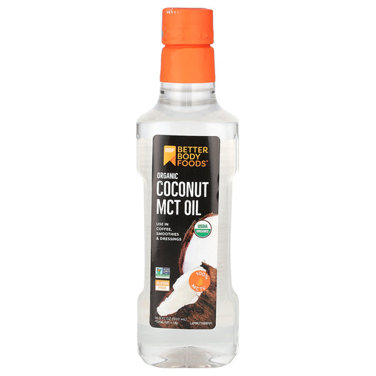 BetterBody Foods, Organic Coconut MCT Oil, 16.9 fl oz (500 ml)