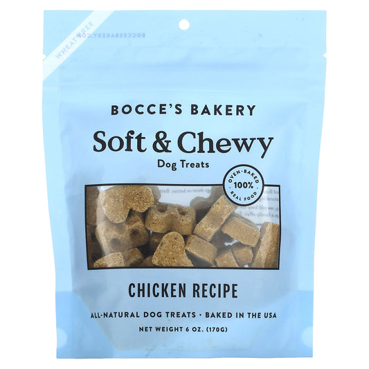 Bocce's Bakery, Soft & Chewy Dog Treats, Chicken Recipe, 6 oz (170 g)