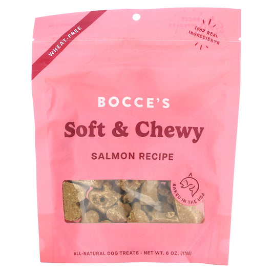 Bocce's Bakery, Soft & Chewy Dog Treats, Salmon Recipe, 6 oz (170 g)