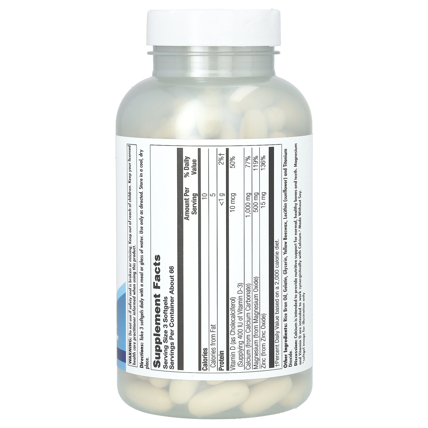 KAL, Calcium+, 200 Softgels