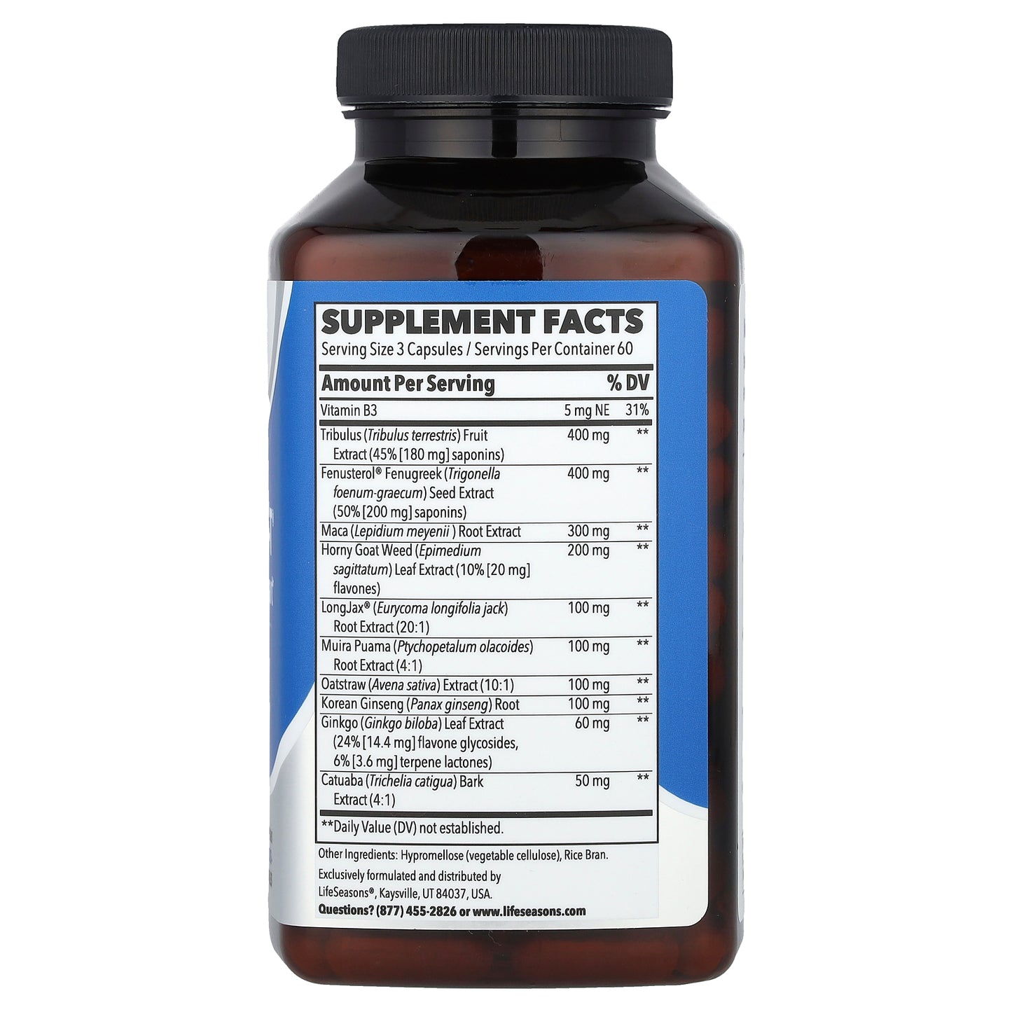 LifeSeasons, Therapeutics, Masculini-T®, Testosterone Support, 180 Veg Capsules