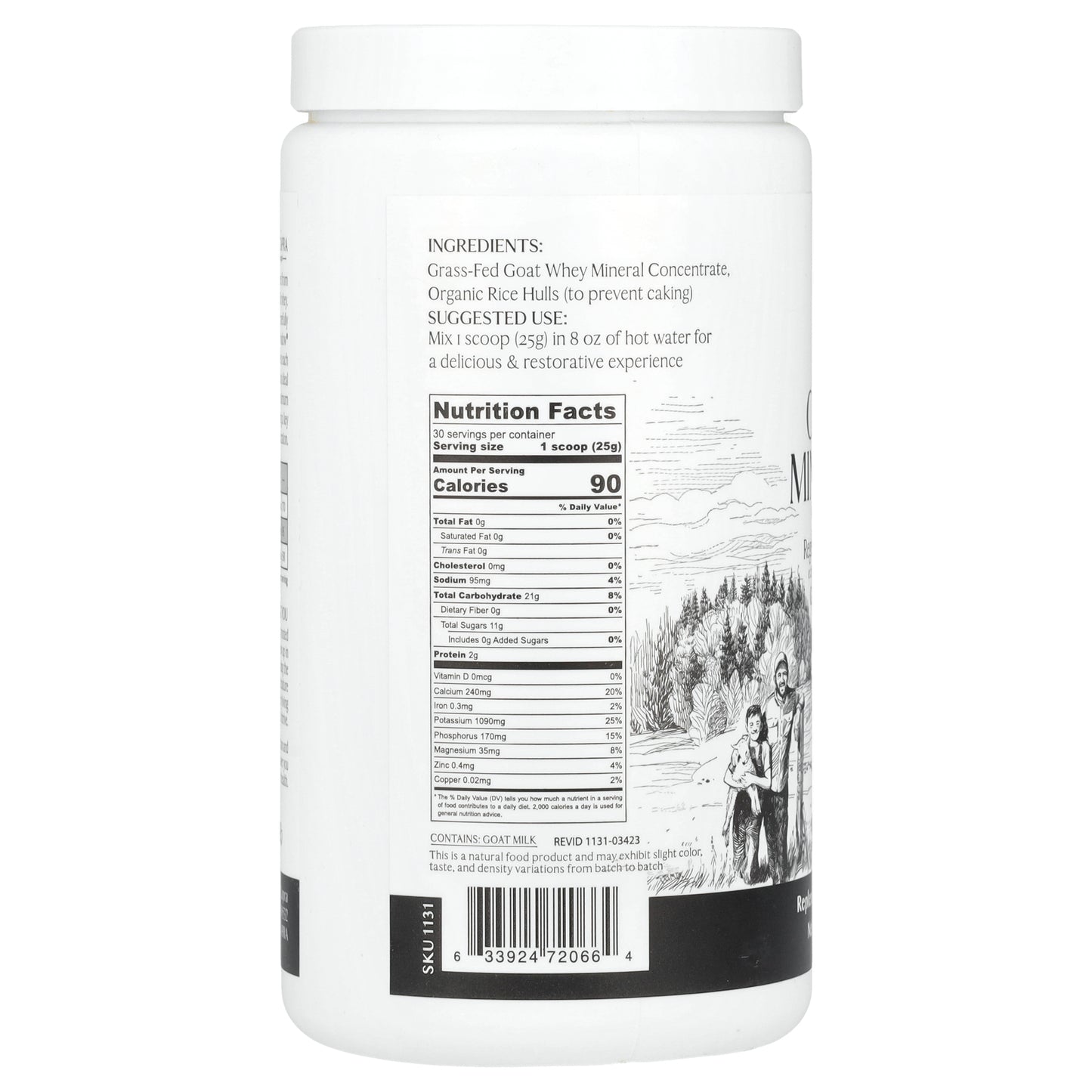 Mt. Capra, Clean Minerals, 23.8 oz (675 g)
