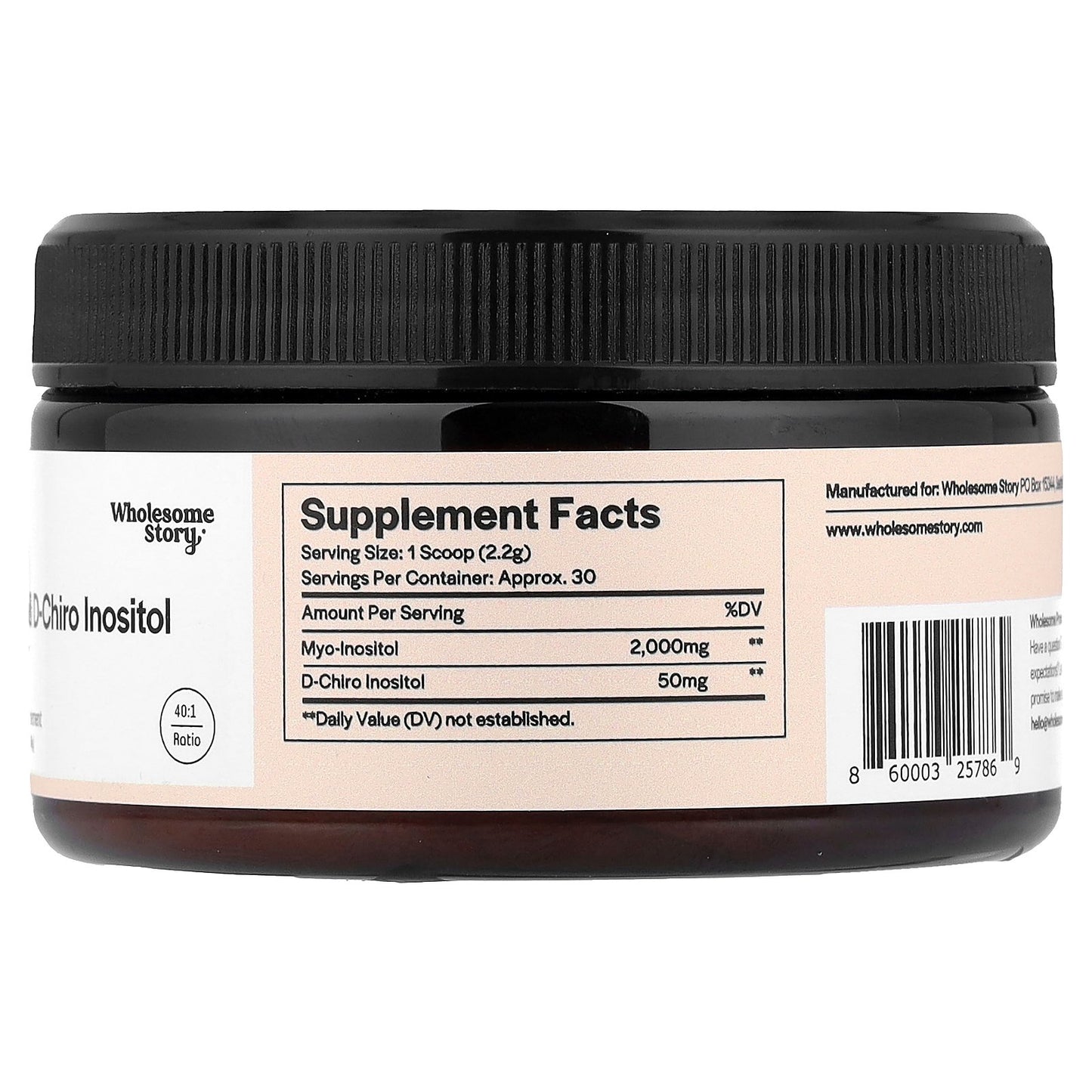 Wholesome Story, Myo & D-Chiro Inositol Powder, 2.33 oz (66 g)