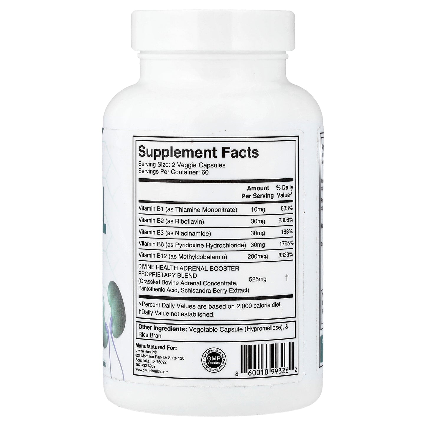 Divine Health, Don Colbert M.D. Adrenal Booster, 120 Capsules