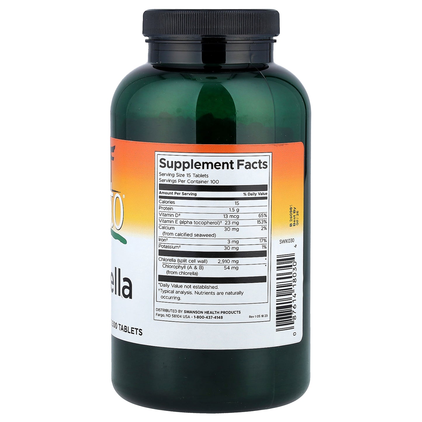 Swanson, Kyoto® Chlorella, 1,500 Tablets