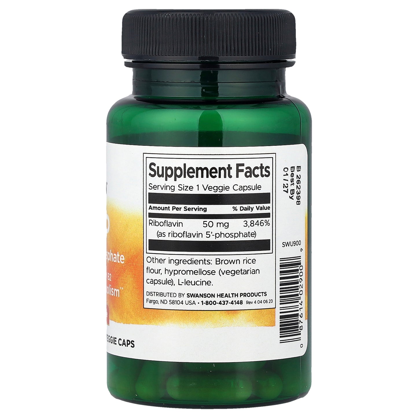 Swanson, R-5-P, Riboflavin-5-Phosphate, 50 mg, 60 Veggie Caps