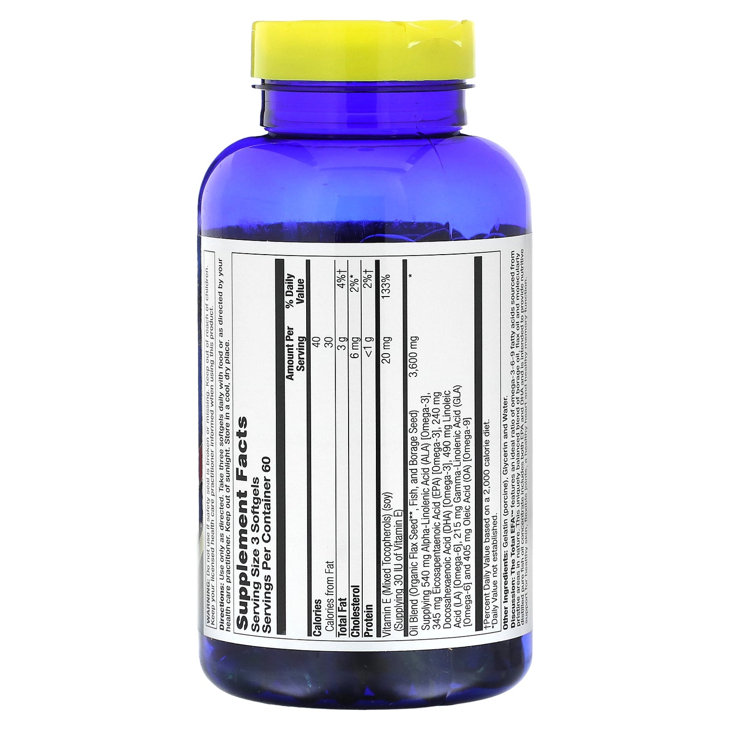 Nature's Life, The Total EFA, Omega 3-6-9, 1,200 mg, 180 Softgels