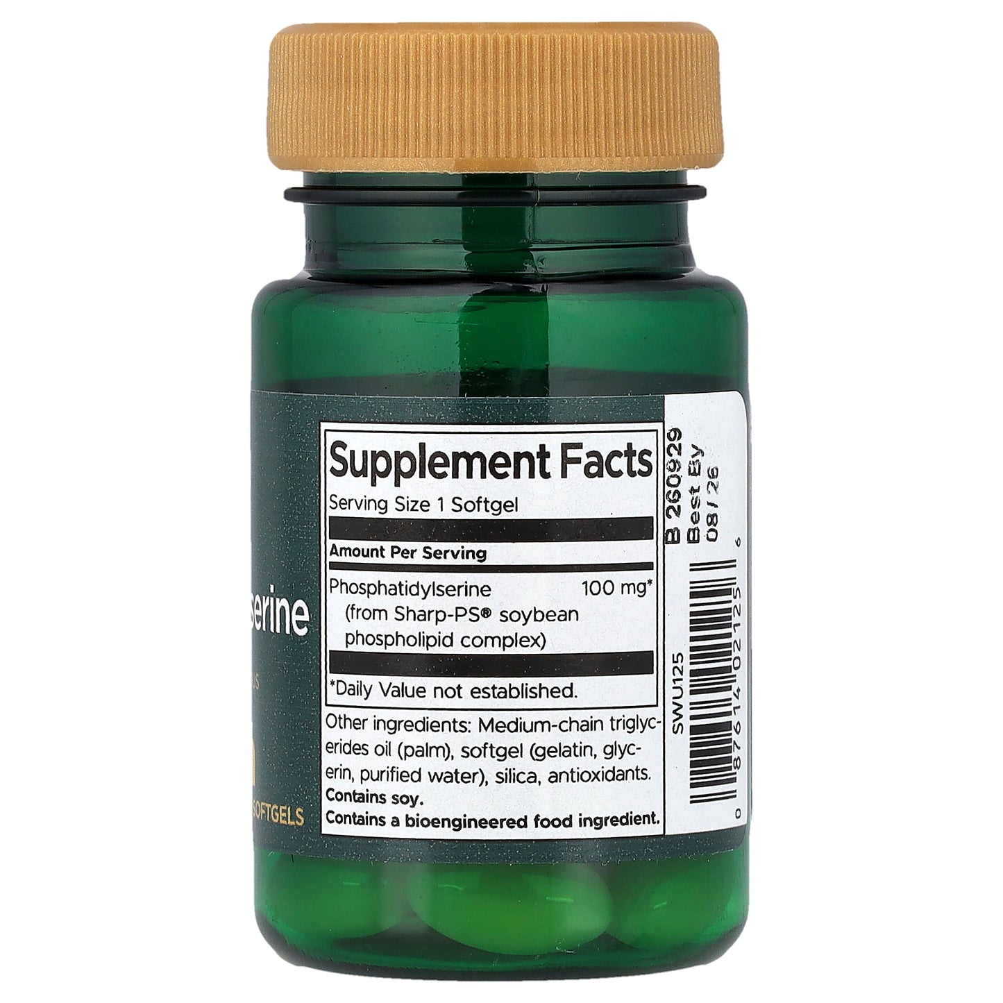 Swanson, Phosphatidylserine, 100 mg, 30 Softgels