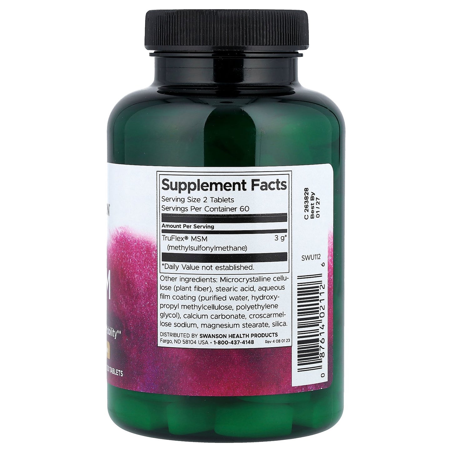 Swanson, MSM, 1,500 mg, 120 Tablets