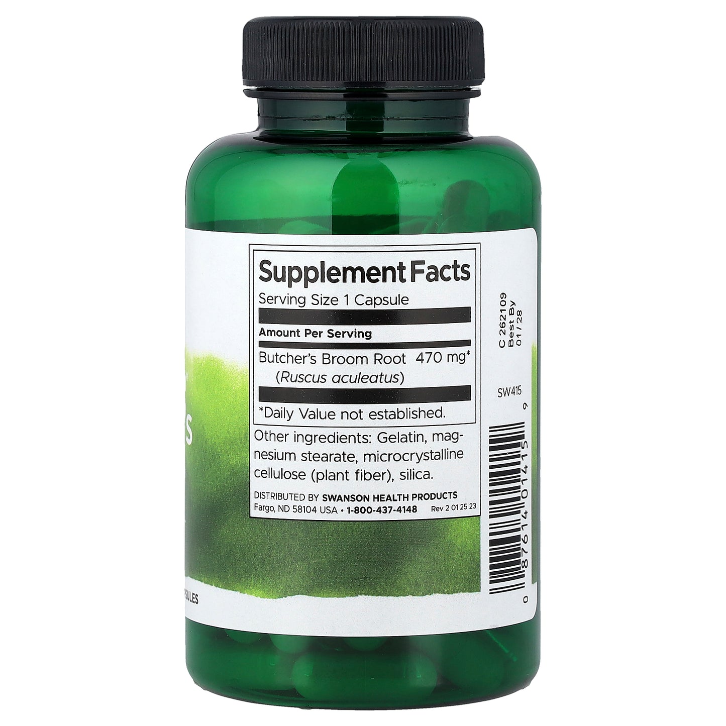 Swanson, Full Spectrum® Butcher's Broom, 470 mg, 100 Capsules