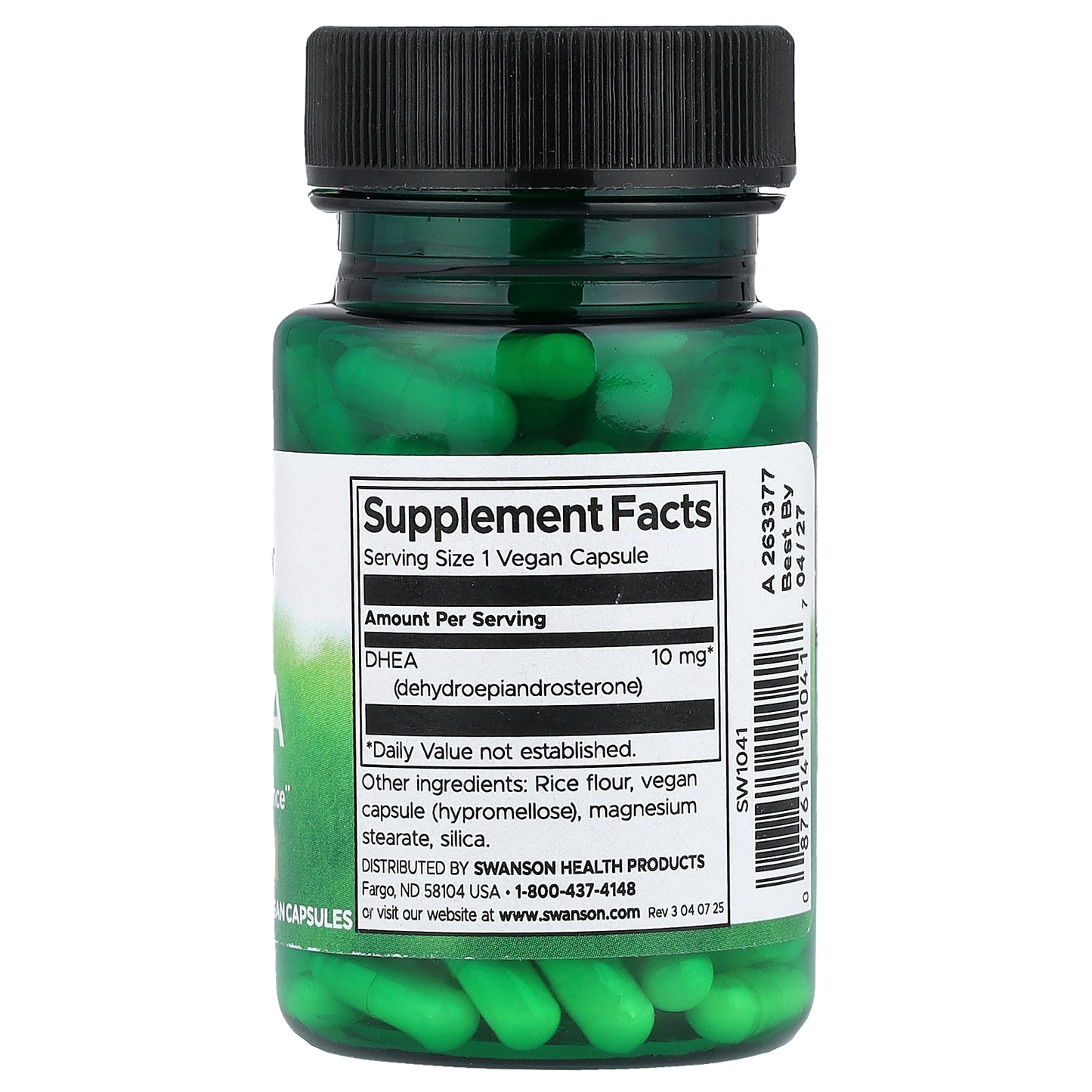 Swanson, DHEA, 10 mg, 120 Vegan Capsules