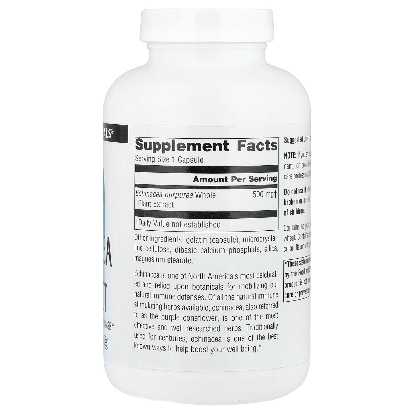 Source Naturals, Echinacea Extract, 500 mg, 200 Capsules
