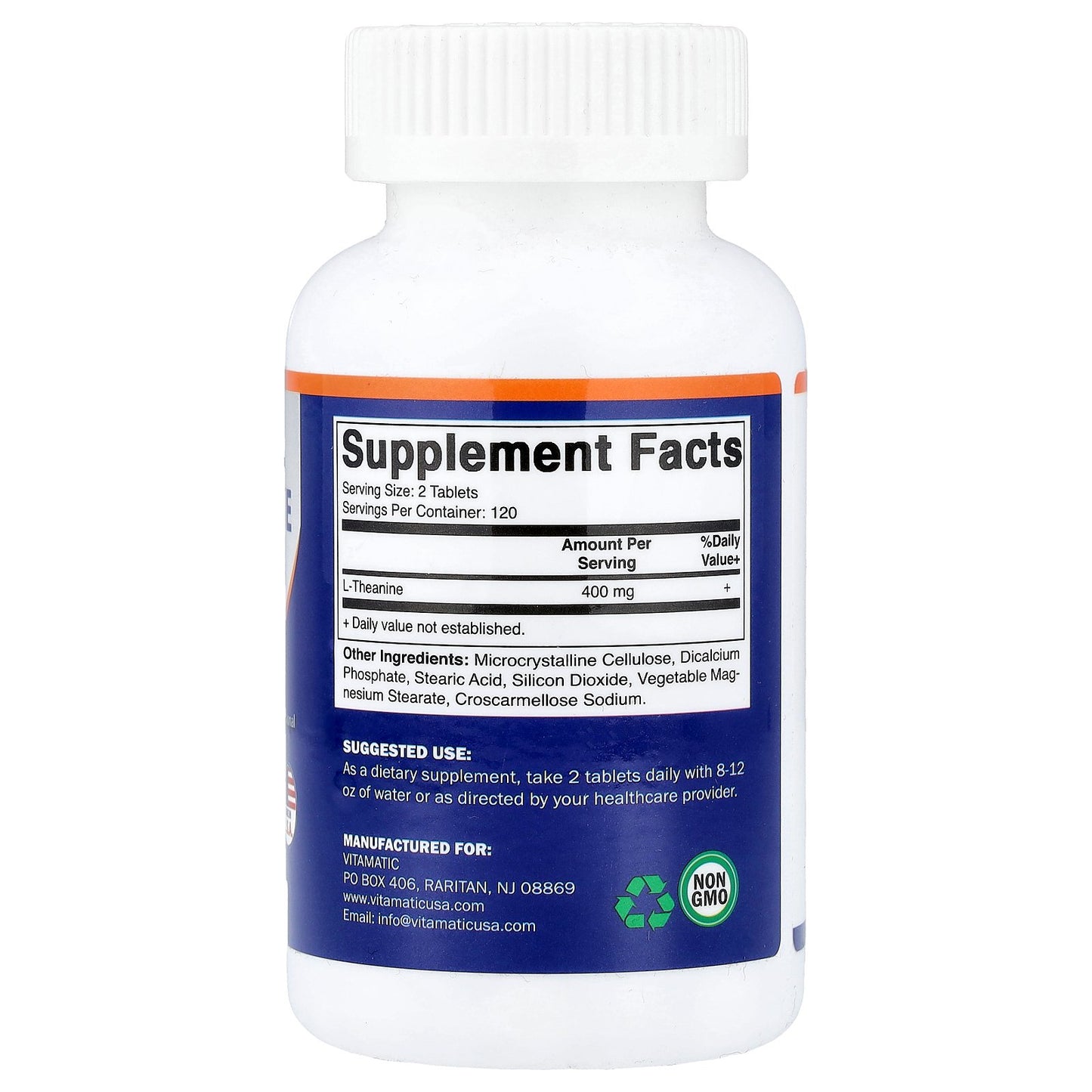 Vitamatic, L-Theanine, 240 Tablets, (200 mg per Tablet)