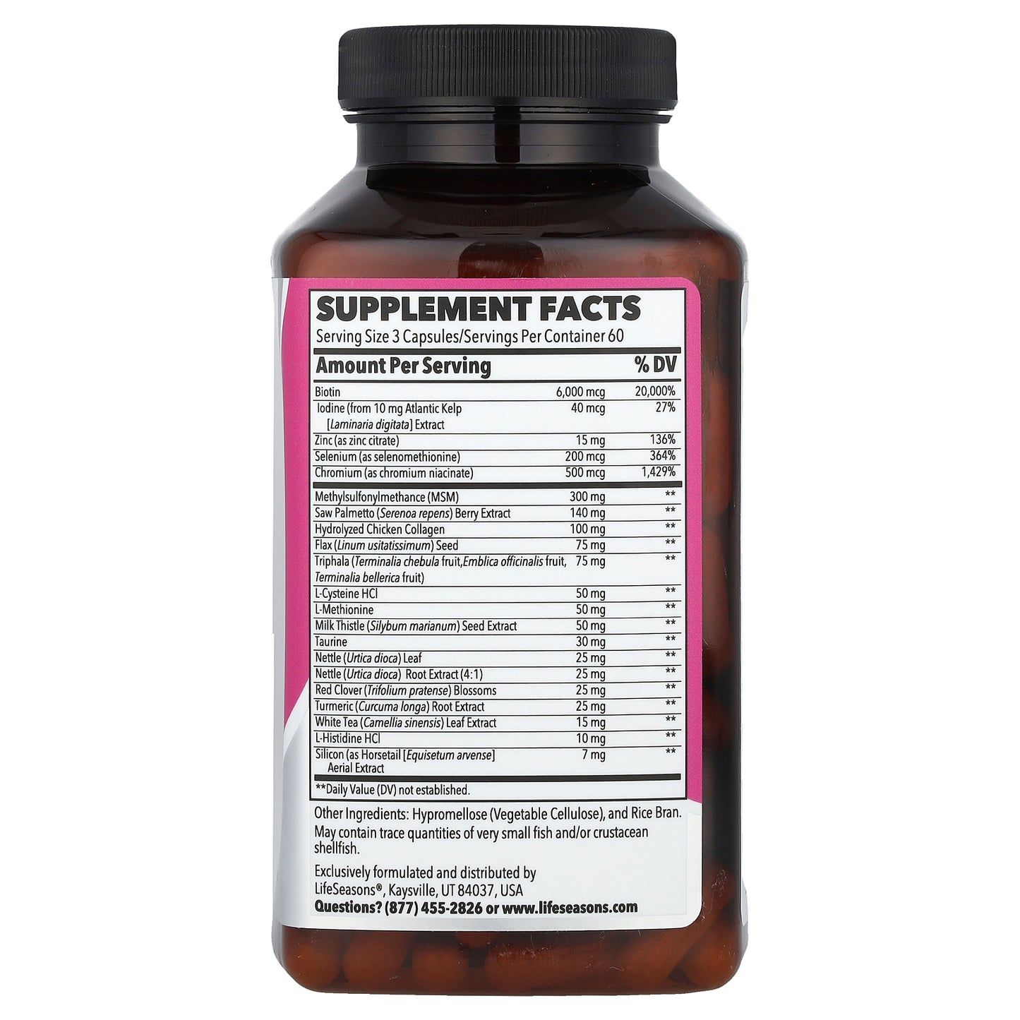 LifeSeasons, Therapeutics, Beau-T®, Hair, Skin & Nails, 180 Veg Capsules