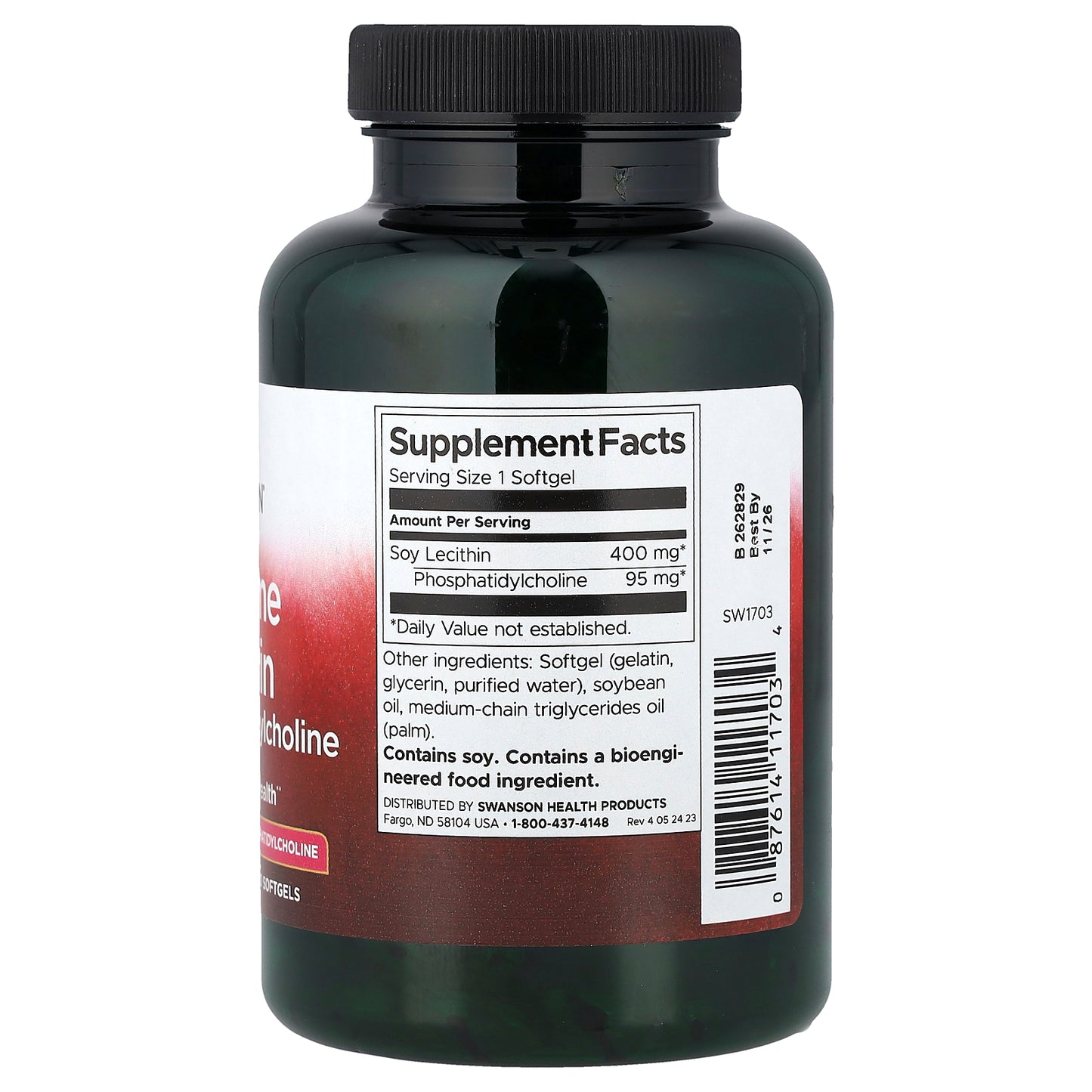 Swanson, Supreme Lecithin with Phosphatidylcholine, 300 Softgels