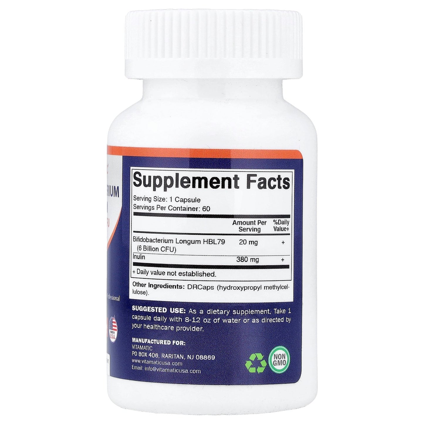 Vitamatic, Bifidobacterium Longum, 60 DRcaps®