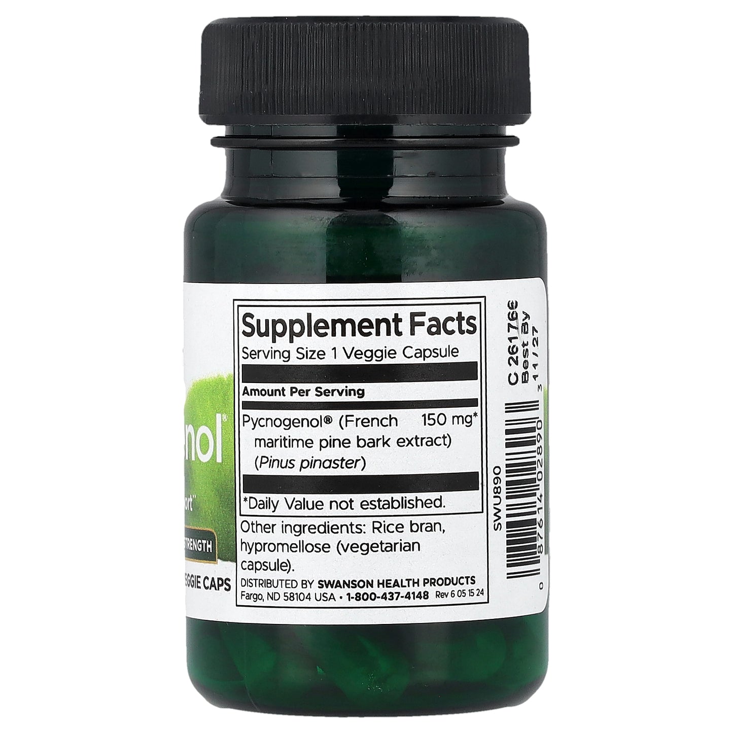 Swanson, Pycnogenol, Super Strength, 150 mg, 30 Veggie Caps