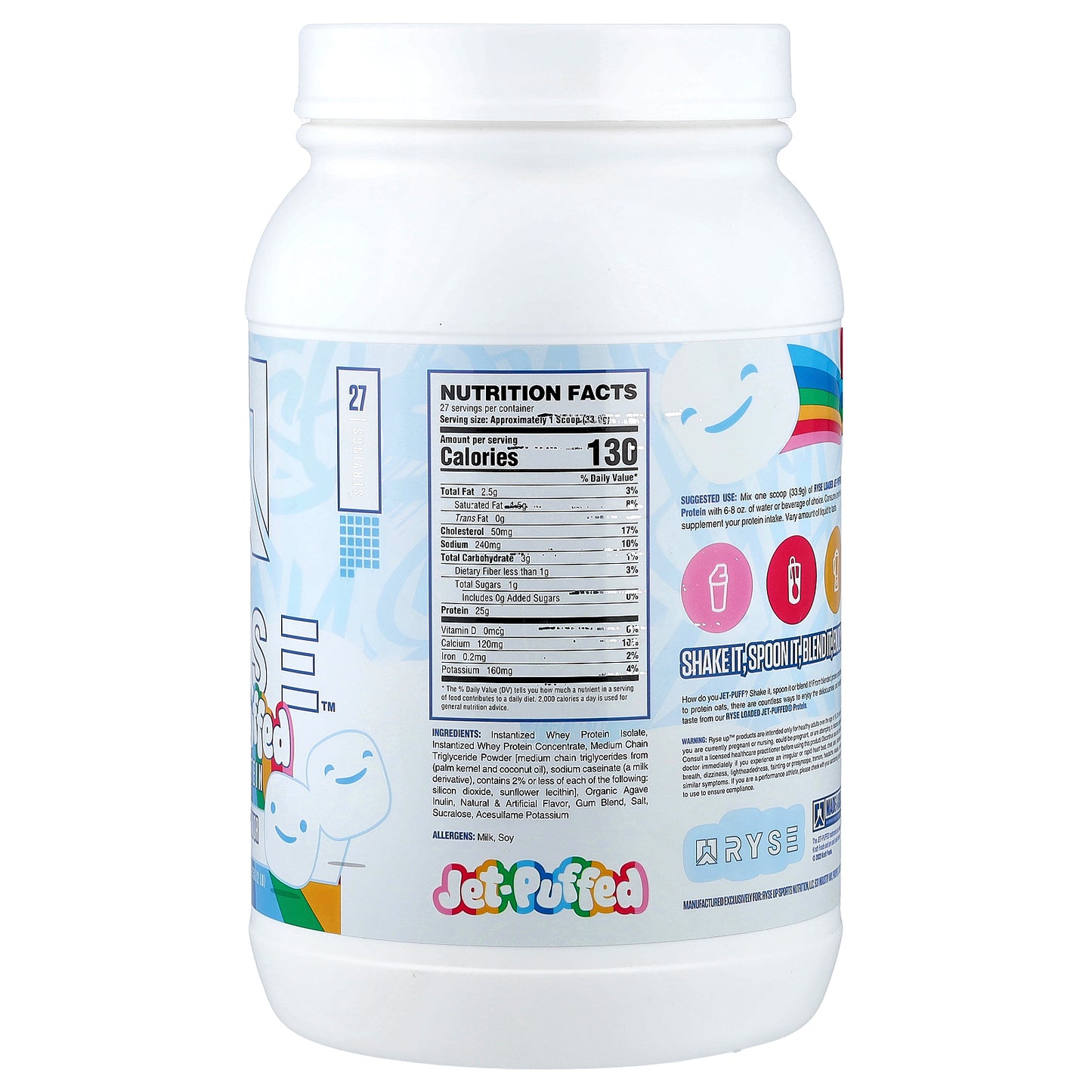 RYSE, Jet-Puffed, Loaded Protein, Marshmallow, 2 lb (915 g)