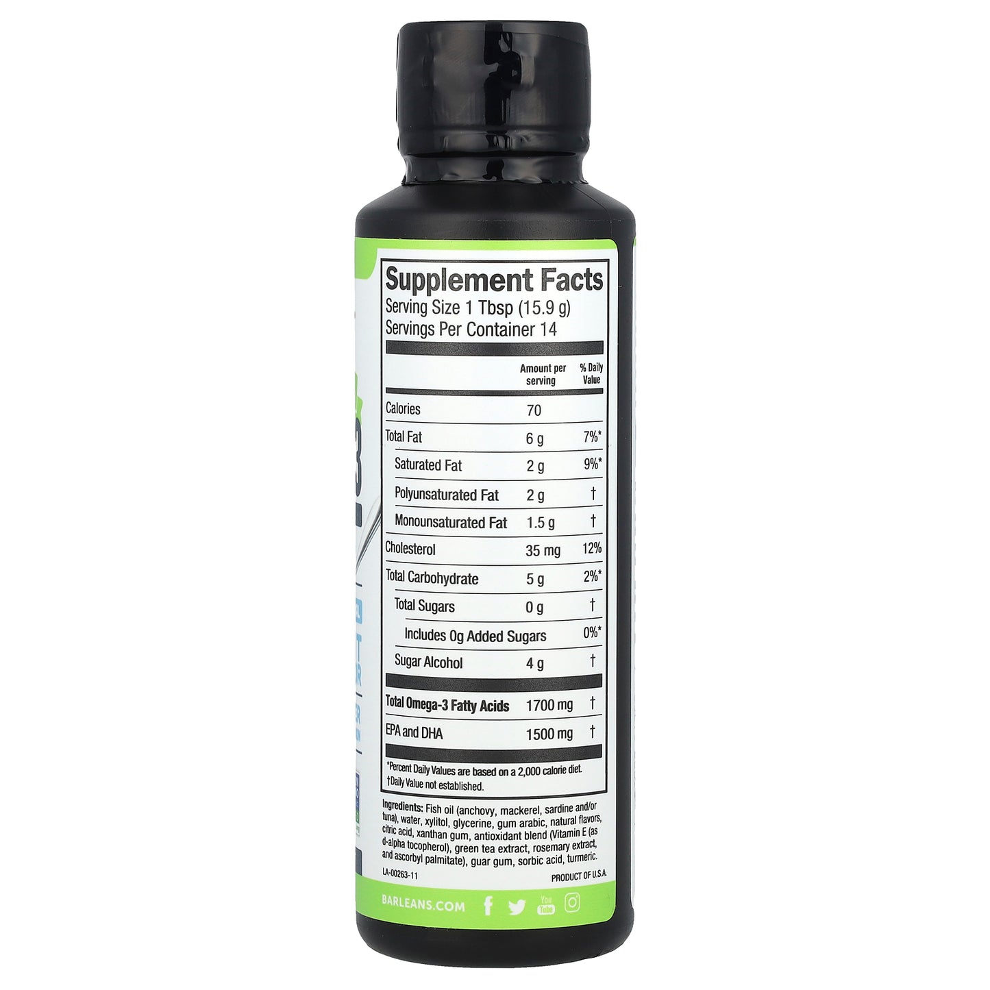 Barlean's, Omega-3 From Fish Oil, Key Lime Pie, 8 oz (227 g)