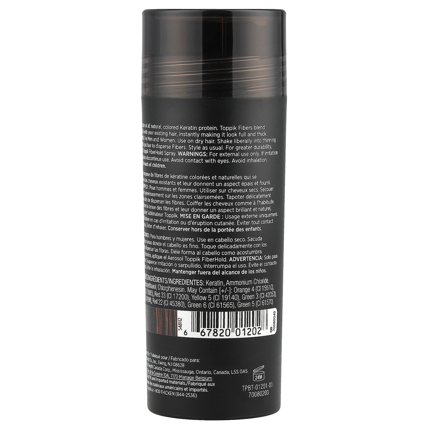 Toppik, Hair Building Fibers, Dark Brown, 0.97 oz (27.5 g)
