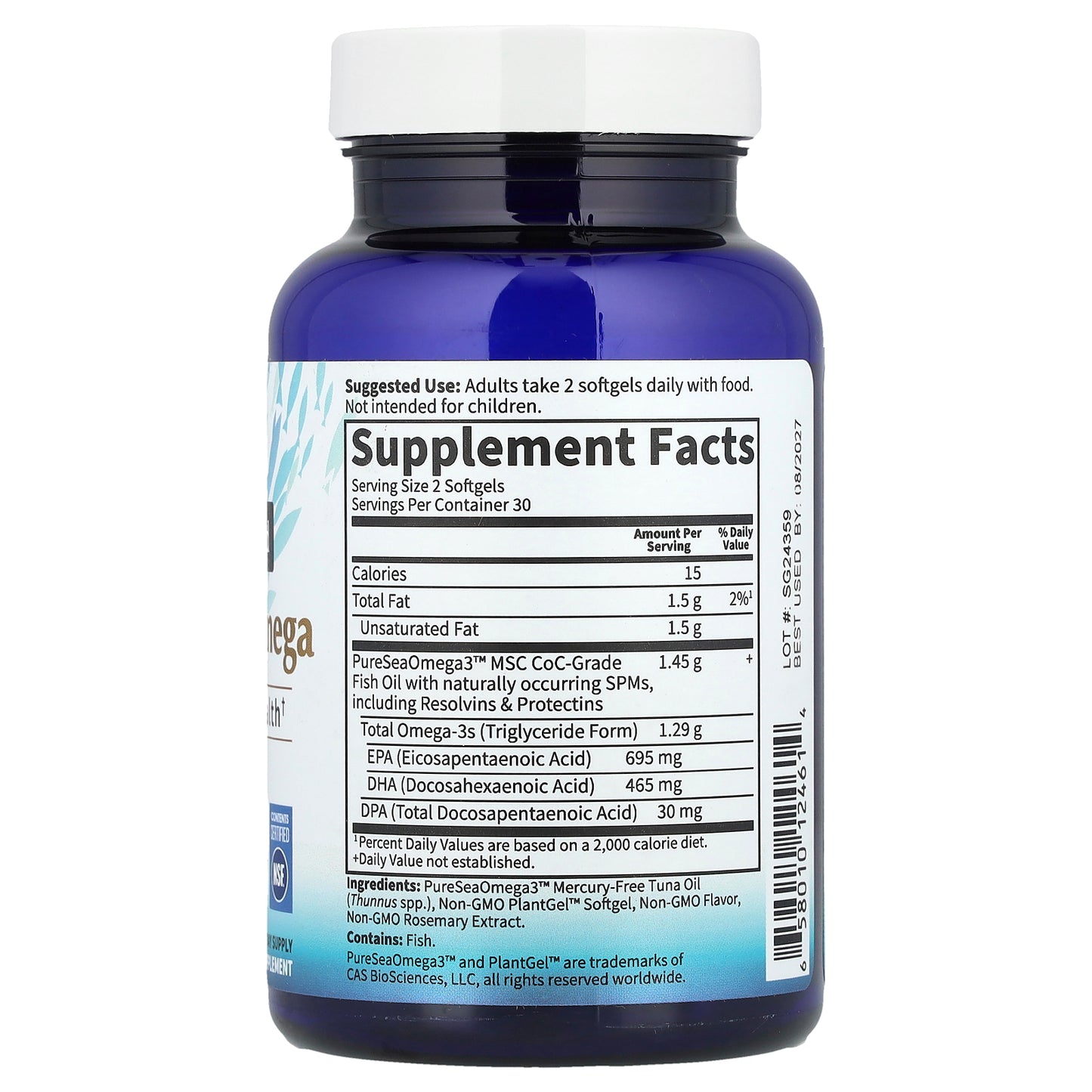 Garden of Life, Dr. Formulated, Advanced Omega, Citrus, 60 Softgels (645 mg per Softgel)