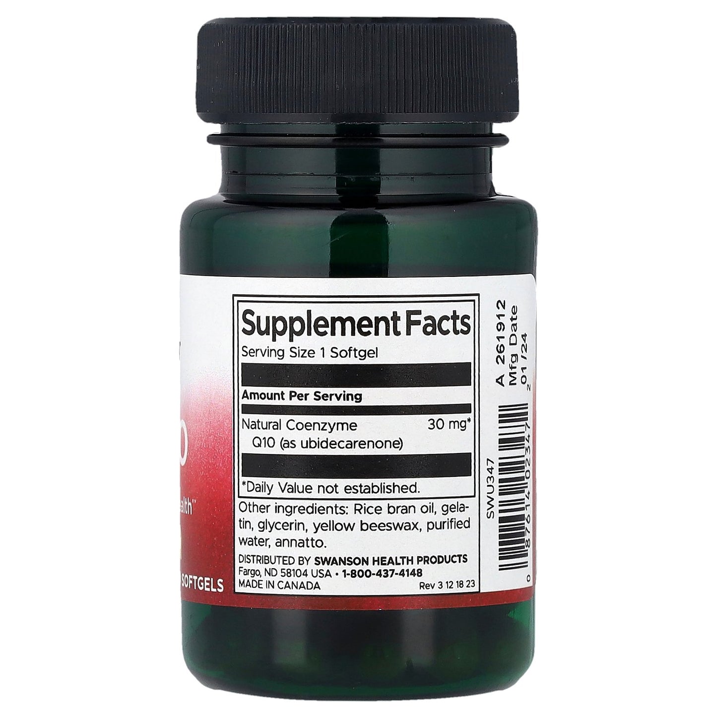 Swanson, CoQ10, 30 mg, 60 Softgels