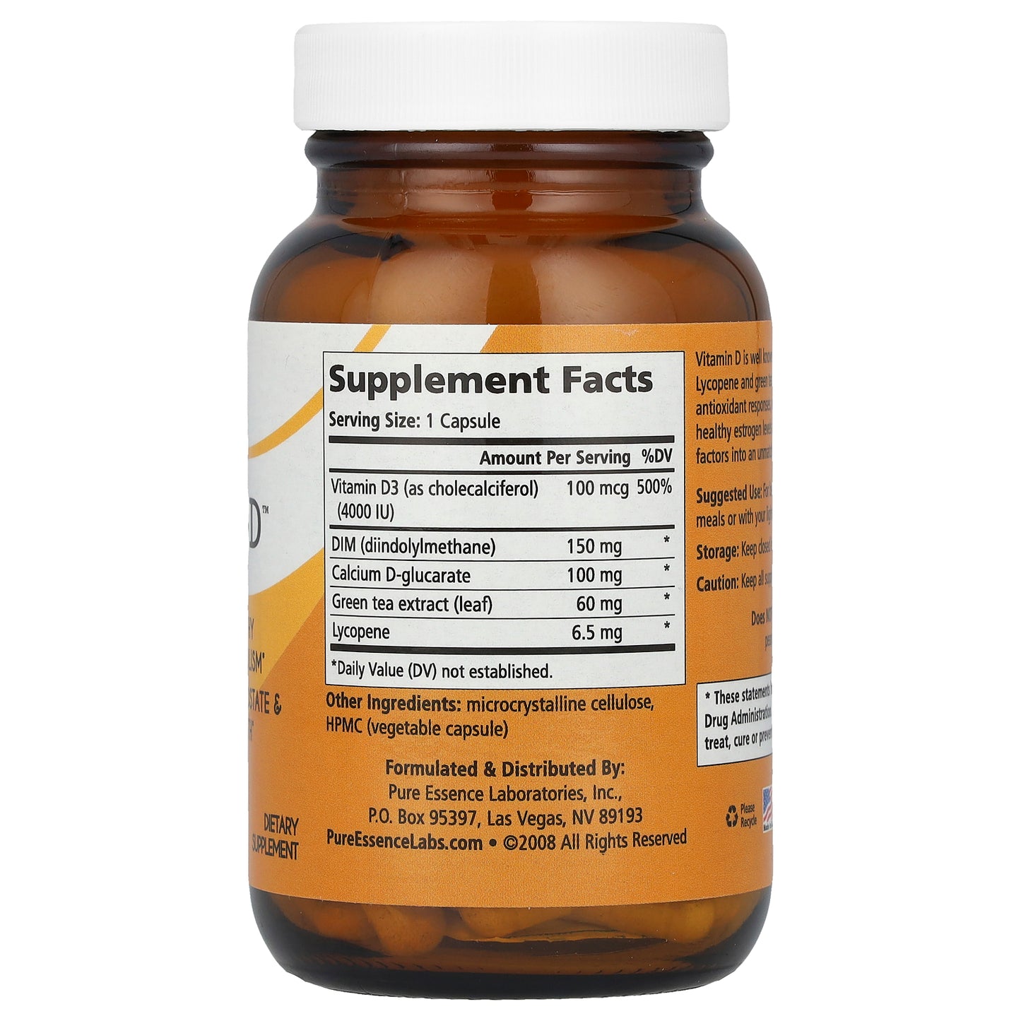 Pure Essence, Breast-D™, 90 Vegi-Caps