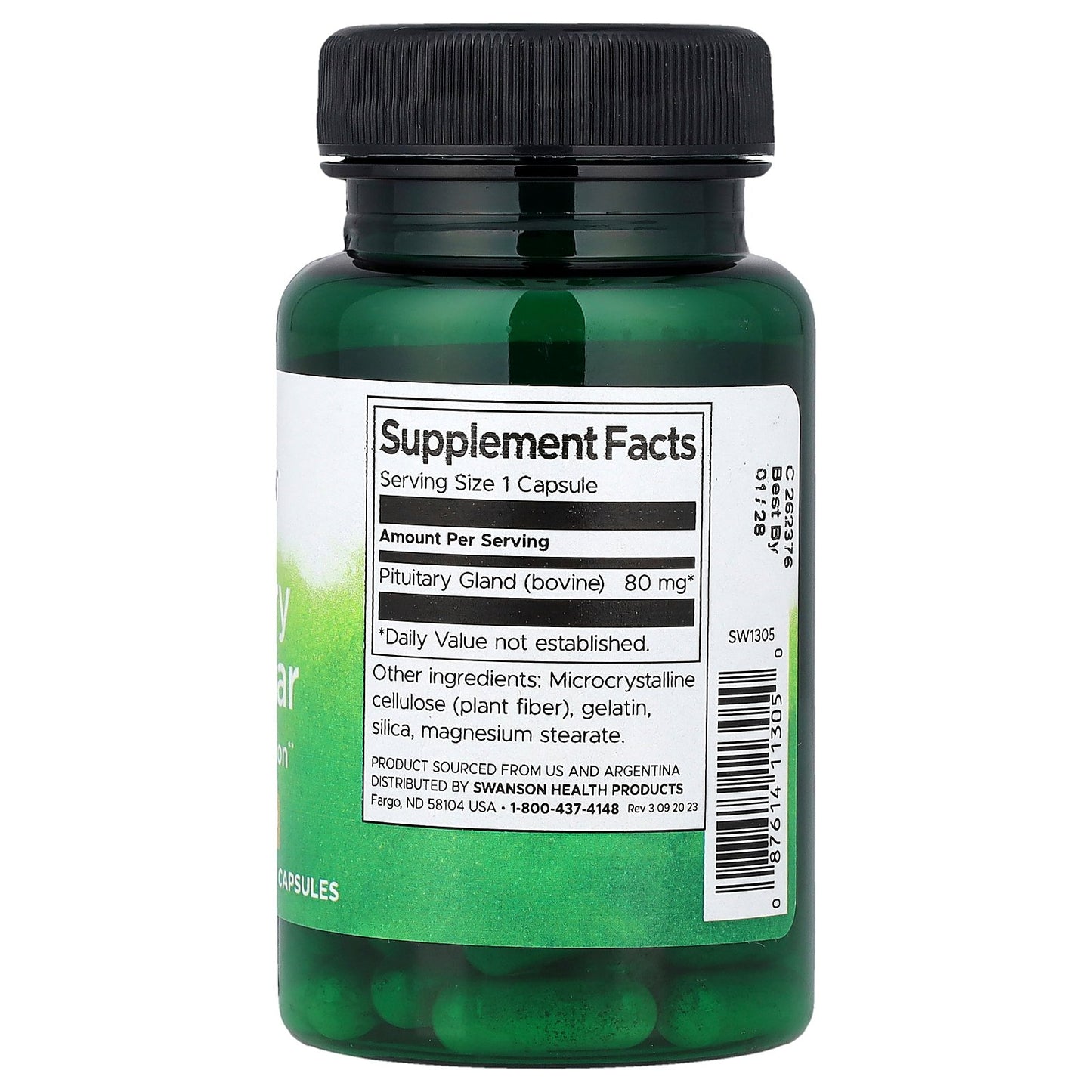 Swanson, Pituitary Glandular, 80 mg, 60 Capsules